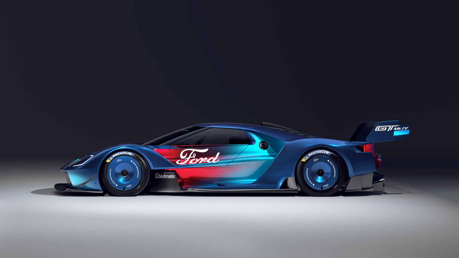 Спортивный Ford GT Mk IV вид сбоку