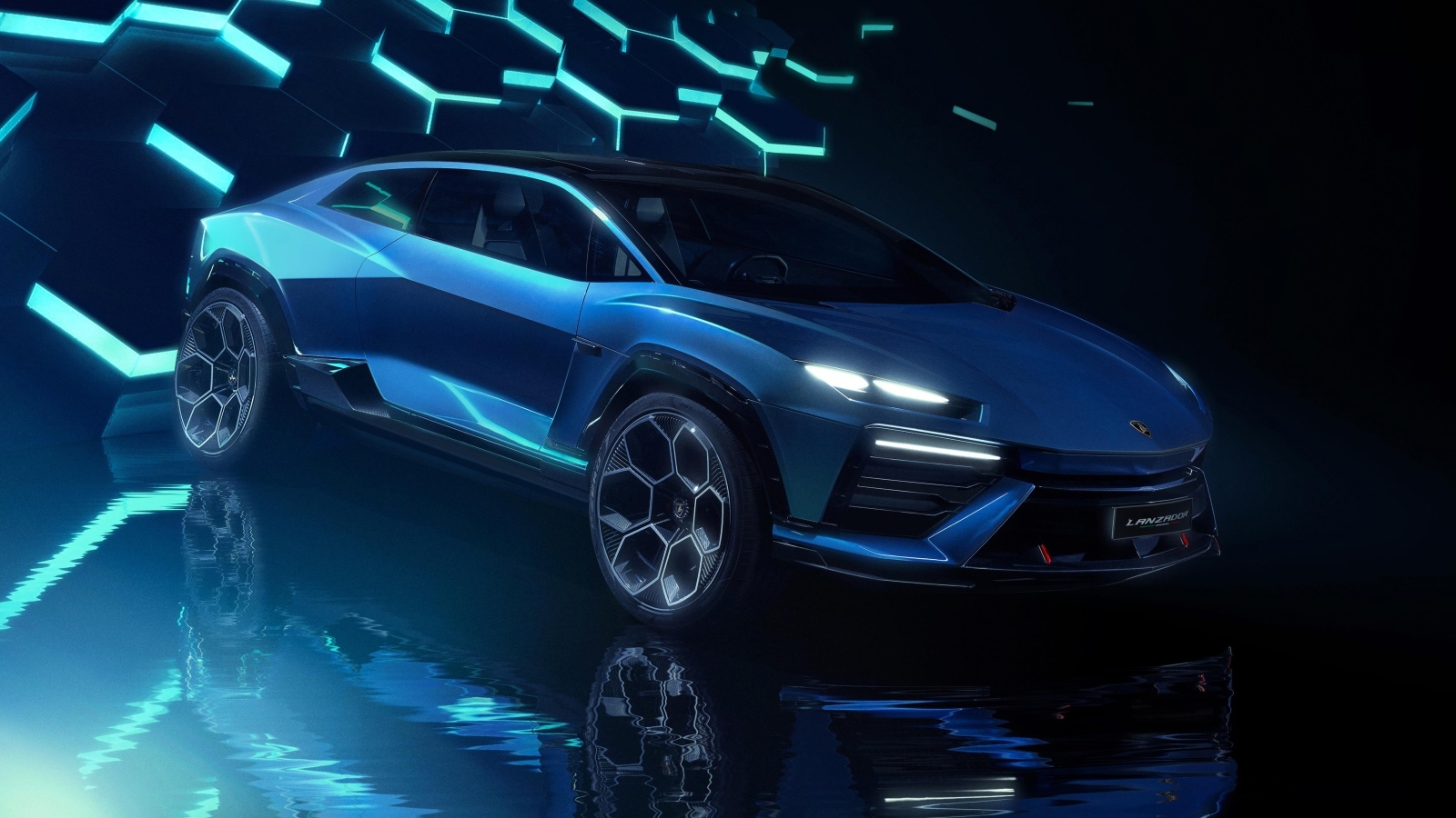 Дорогой новый автомобиль Lamborghini Lanzador Concept EV