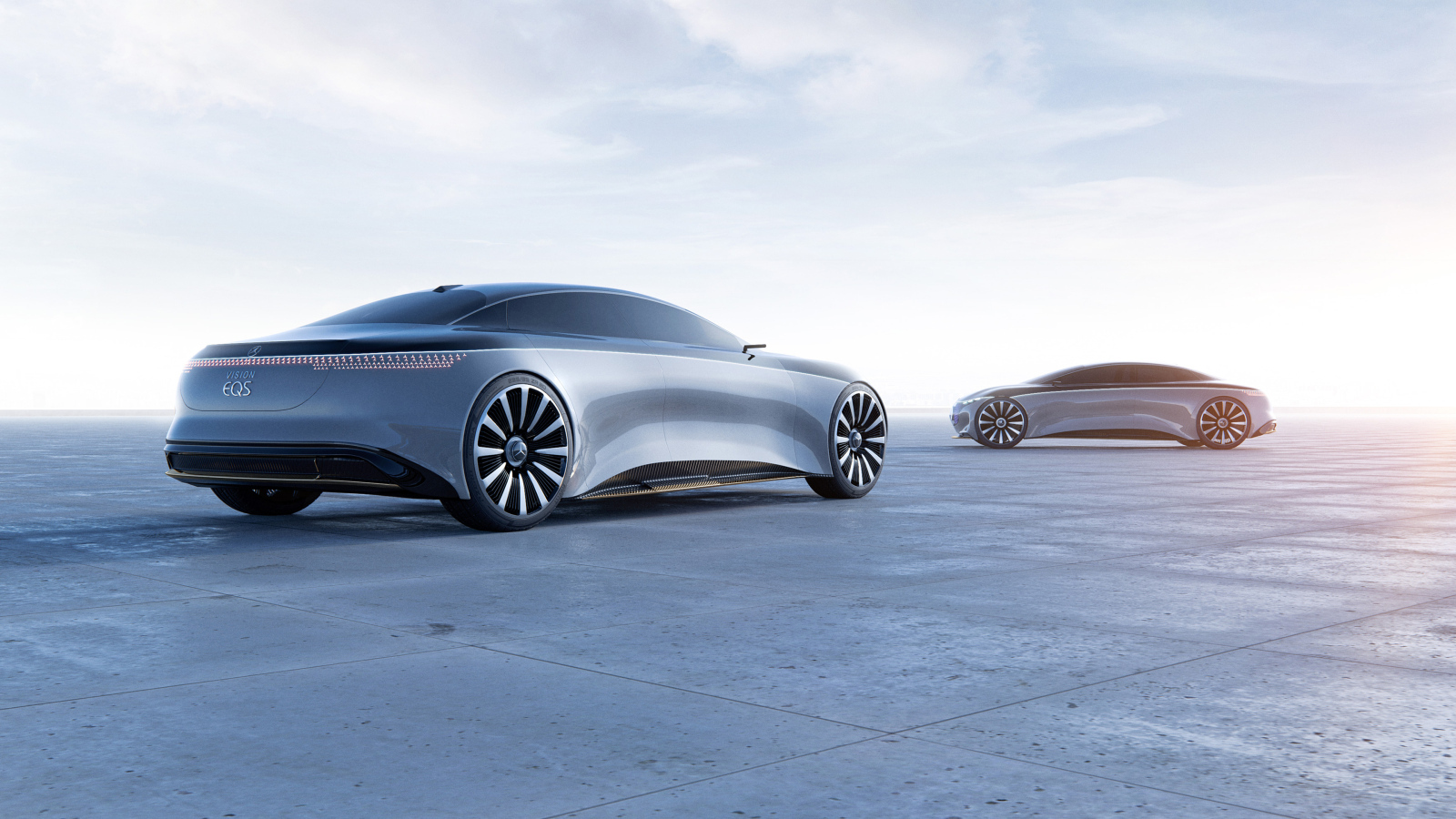 Новый автомобиль Mercedes Vision EQS