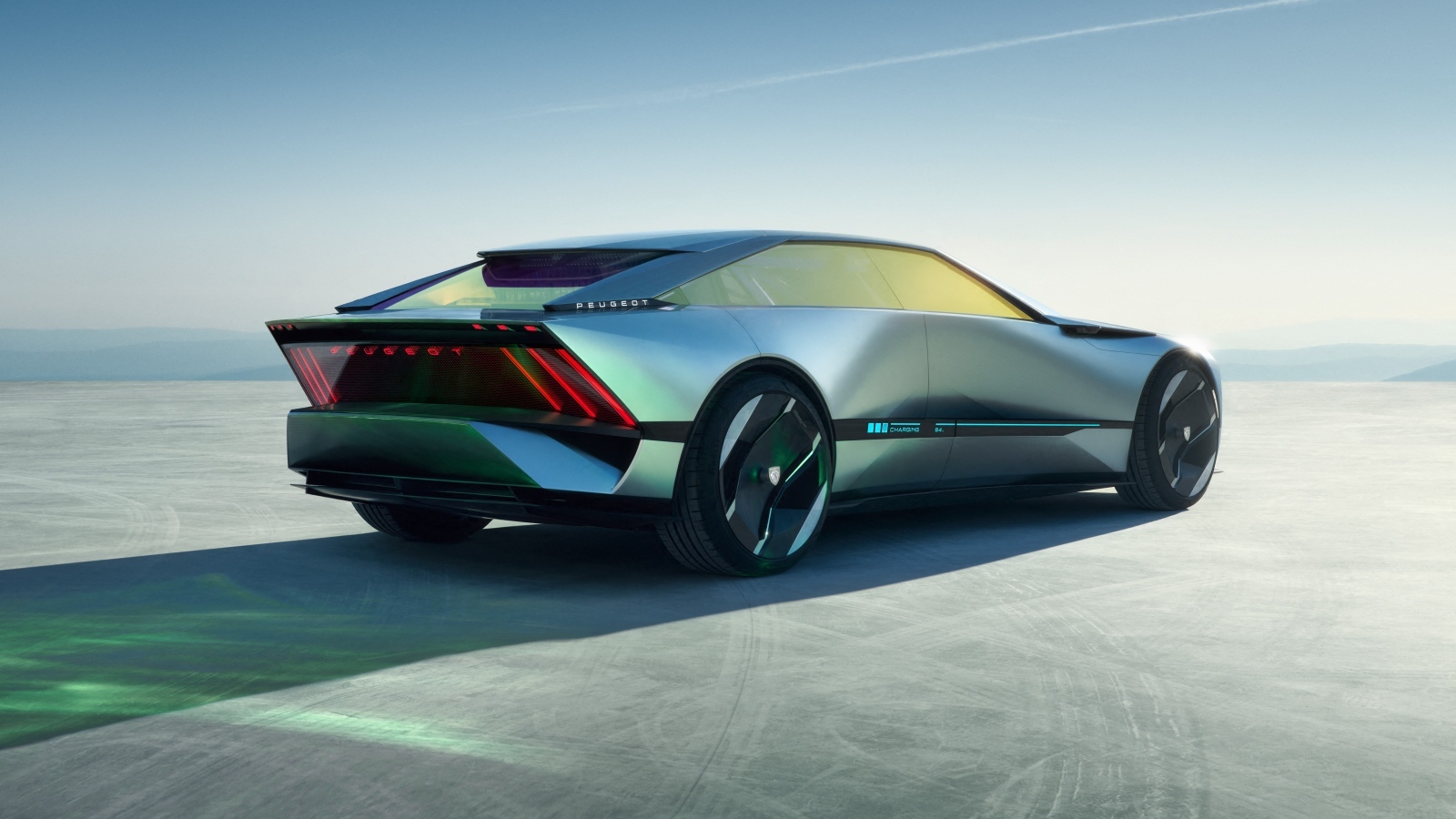 Автомобиль Peugeot Inception Concept 2023 вид сзади