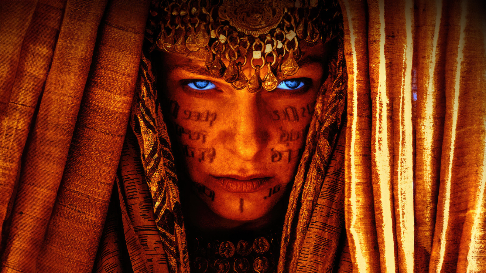 Рисунке на лице нового девушки новый фильм Дюна: Фильм второй