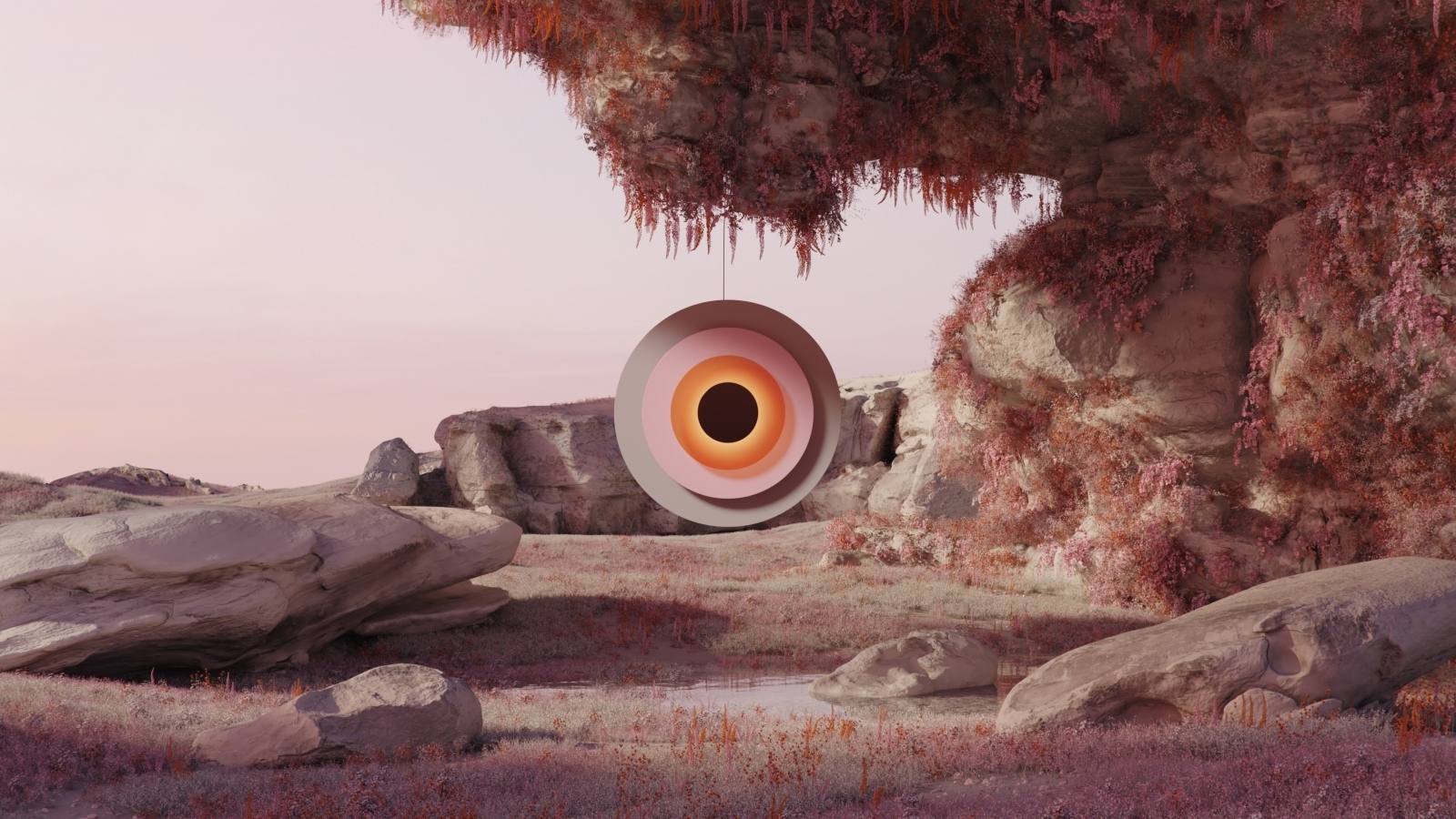 Круг для игры в дартс в горах