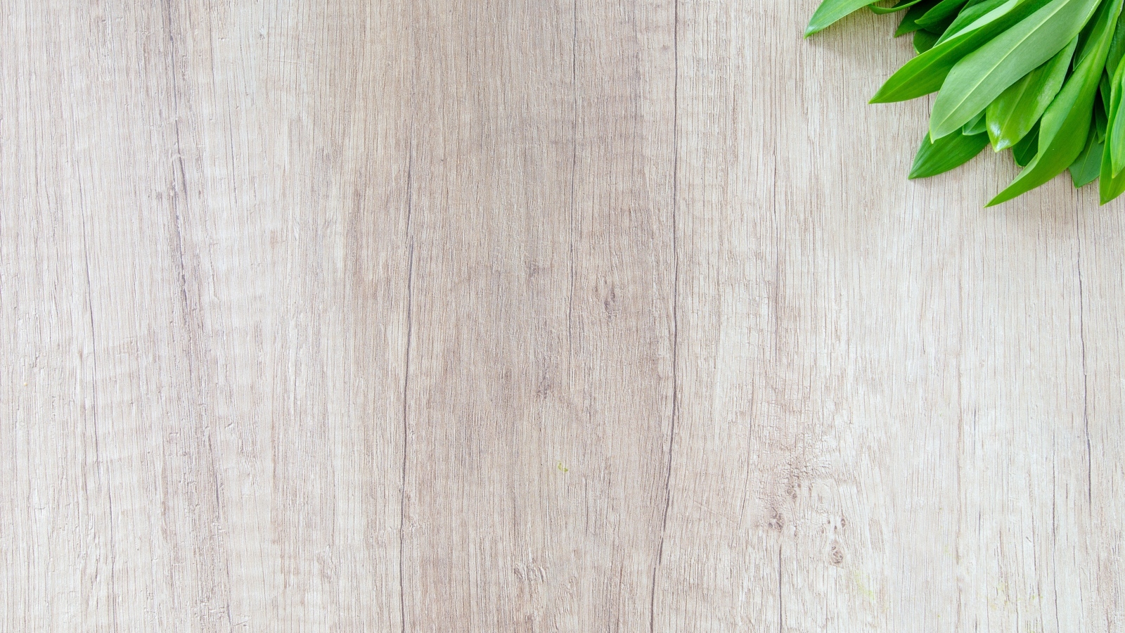 Зеленые листья на деревянном фоне