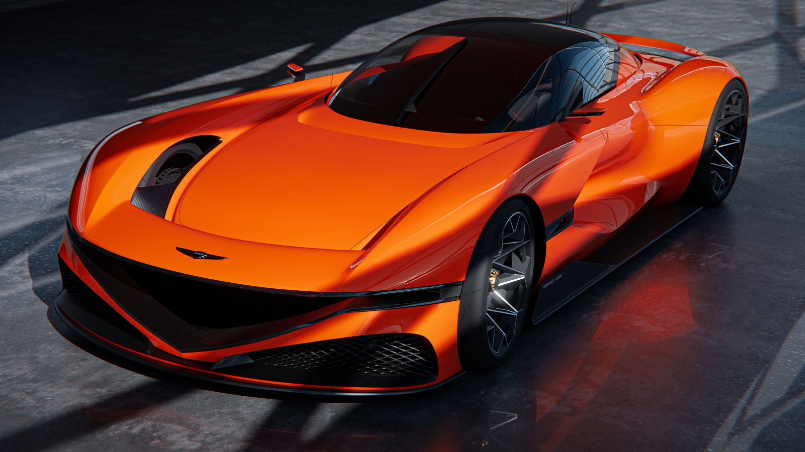 Дорогой быстрый автомобиль Genesis X Gran Berlinetta