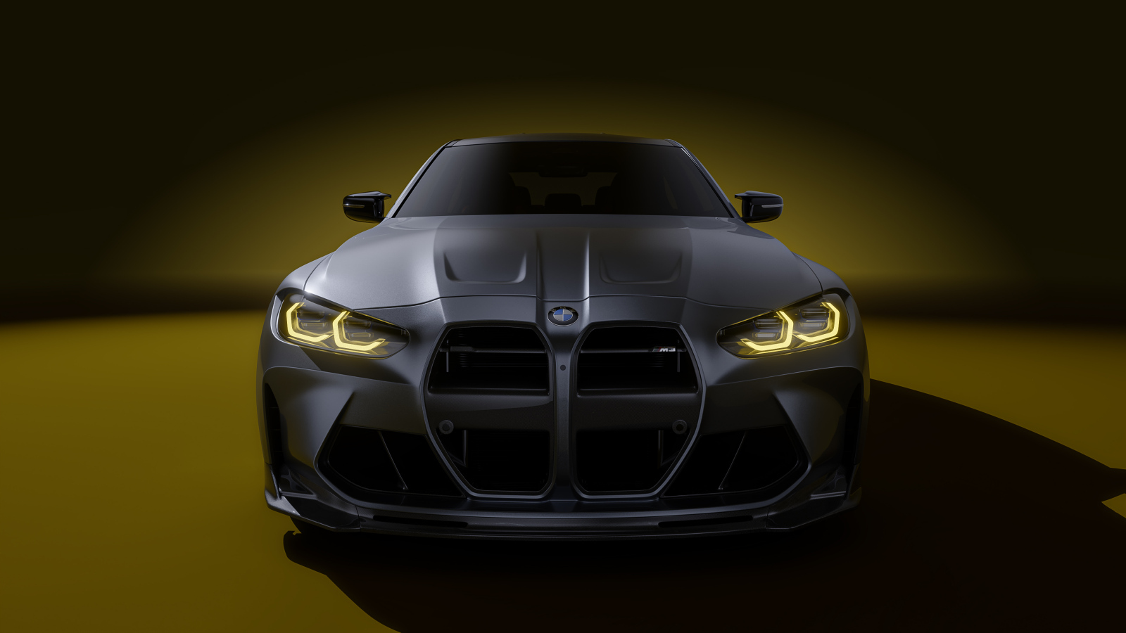 Вид спереди на автомобиль BMW M3 Vorsteiner