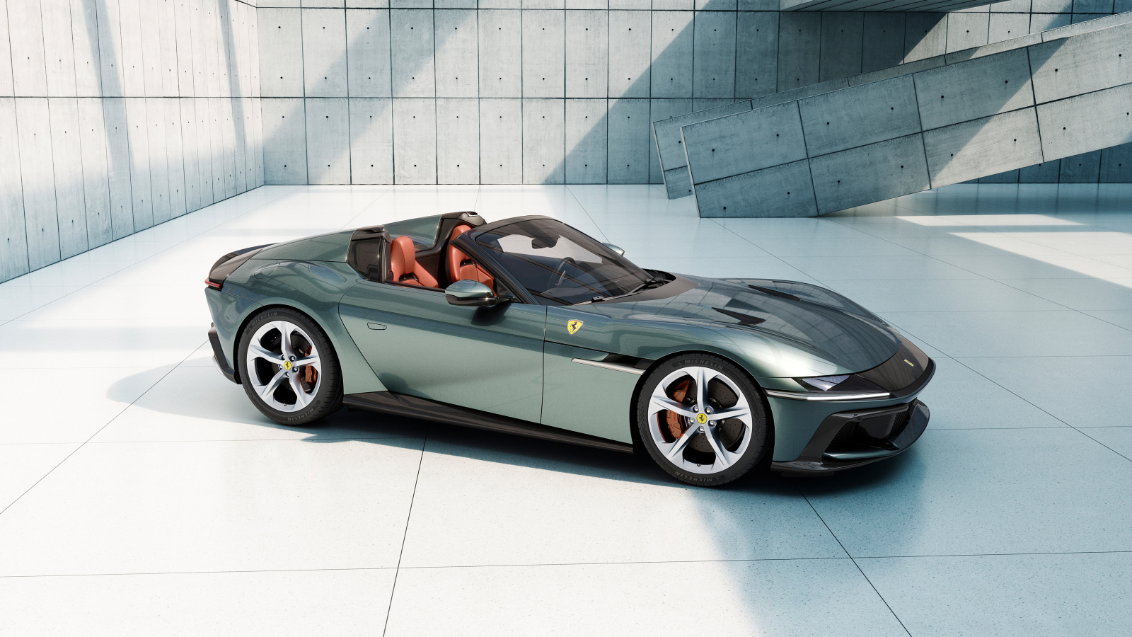 Автомобиль Ferrari 12Cilindri Spider 2024 года в здании