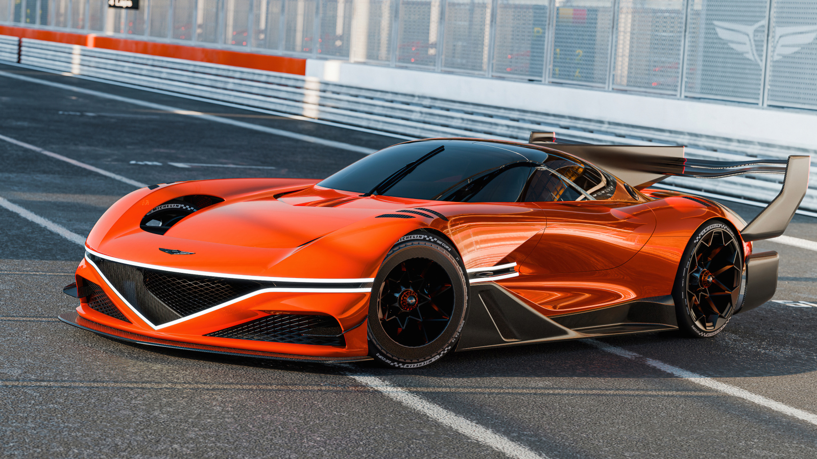 Быстрый автомобиль Genesis X Gran Racer VGT Concept 2024  года