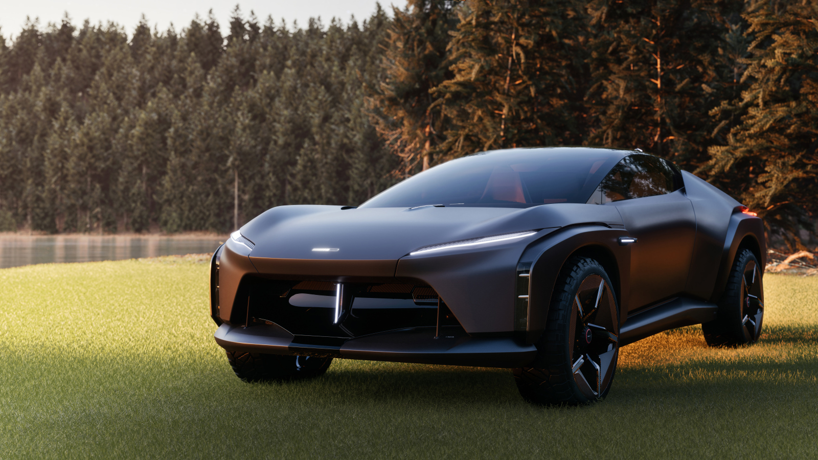 Черный автомобиль  Italdesign Quintessenza 2024