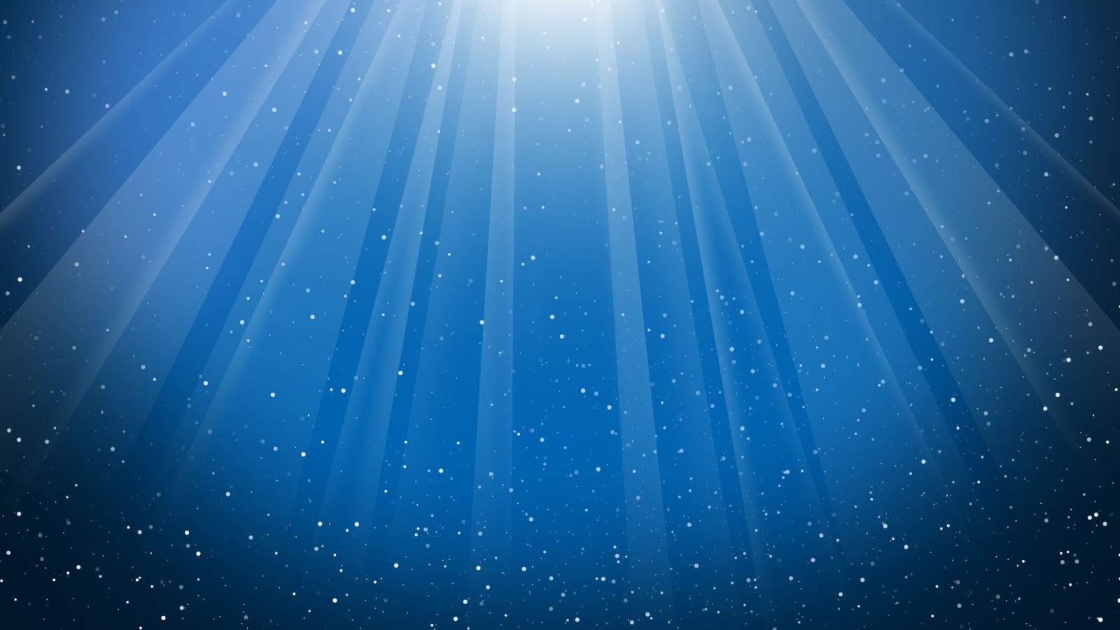 Синий фон с яркими лучами и белыми точками