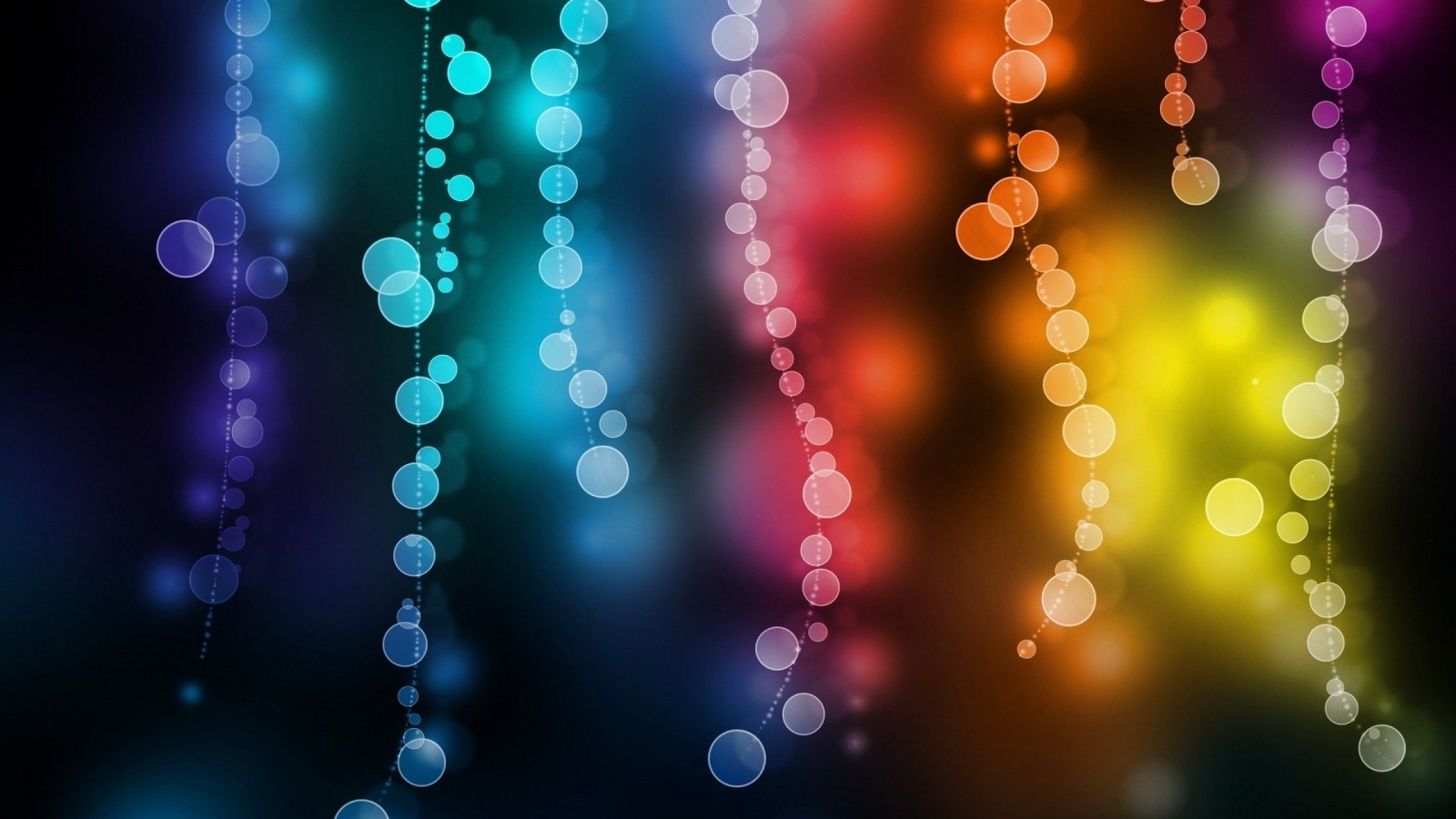 Разноцветный фон с нитями с бликами