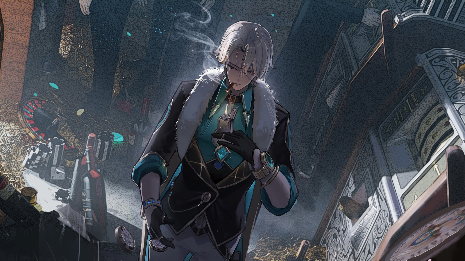 Персонаж компьютерной игры Aventurine - Honkai: Star Rail