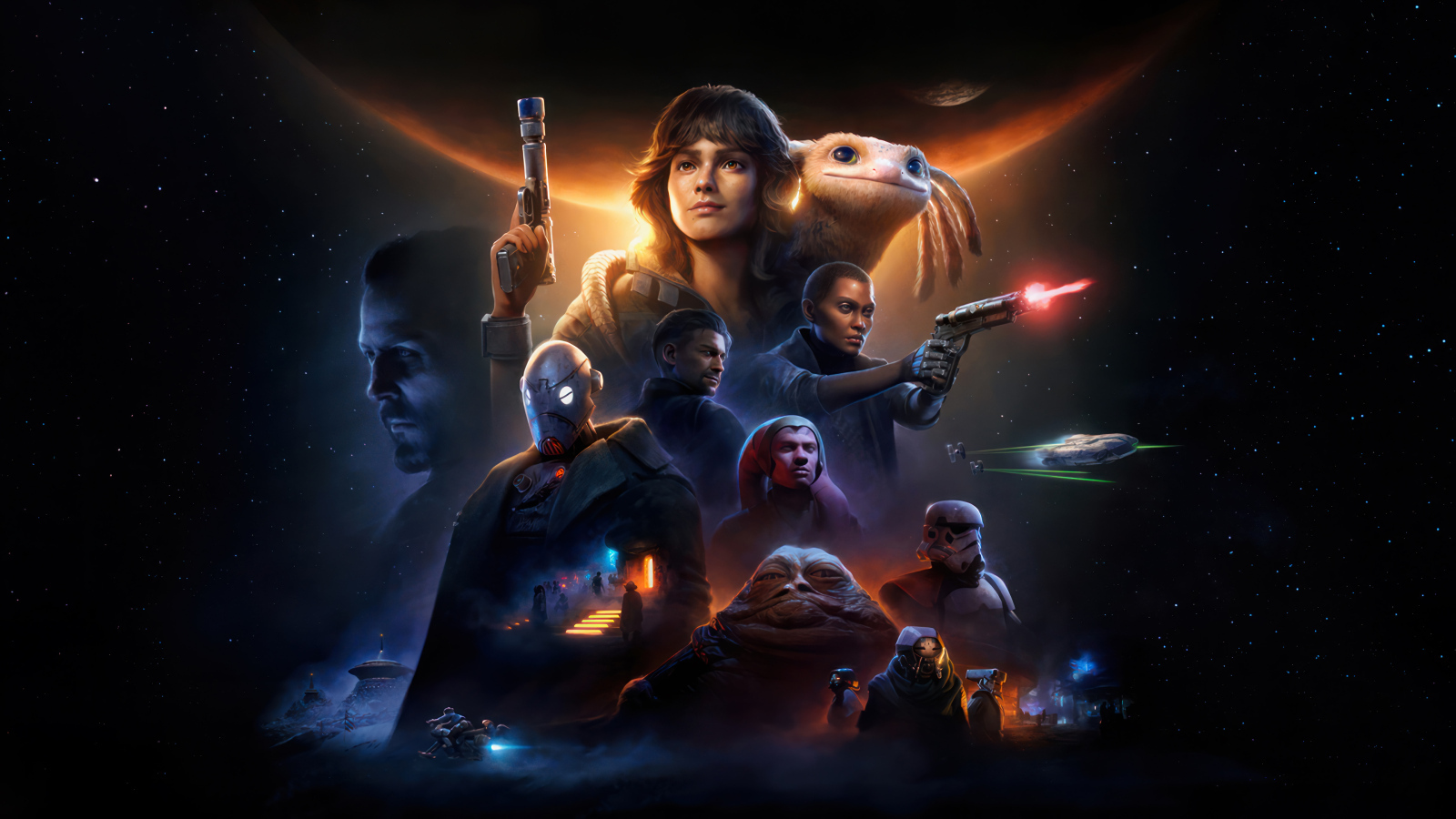 Персонажи новой компьютерной игры Star Wars Outlaws, 2024