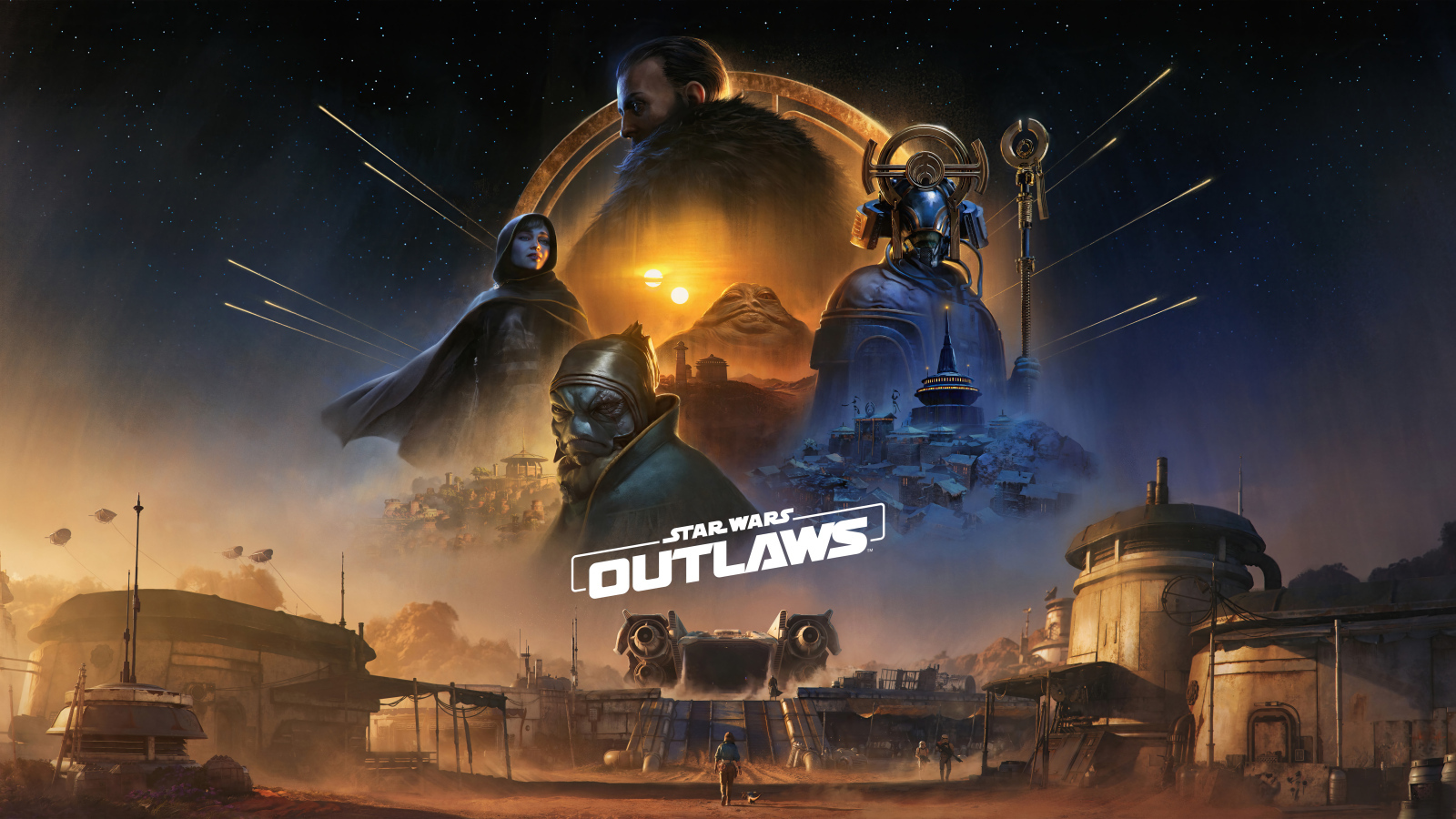 Постер новой компьютерной игры Star Wars Outlaws, 2024