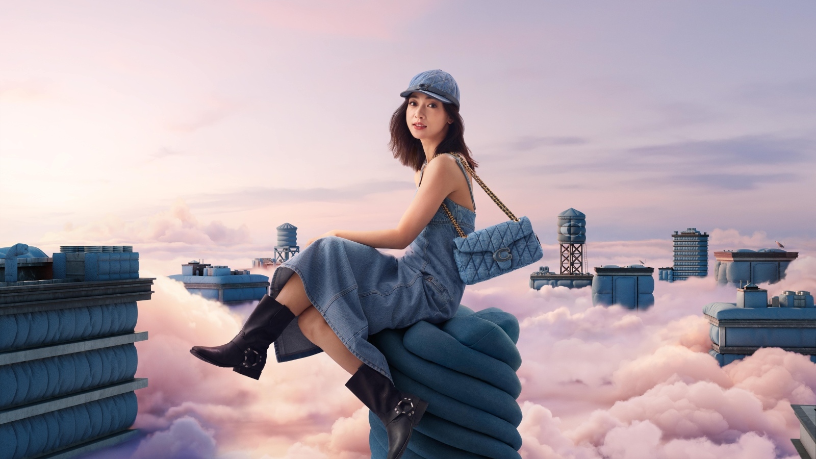 Южнокорейская репер Ли Янг Джи в облаках