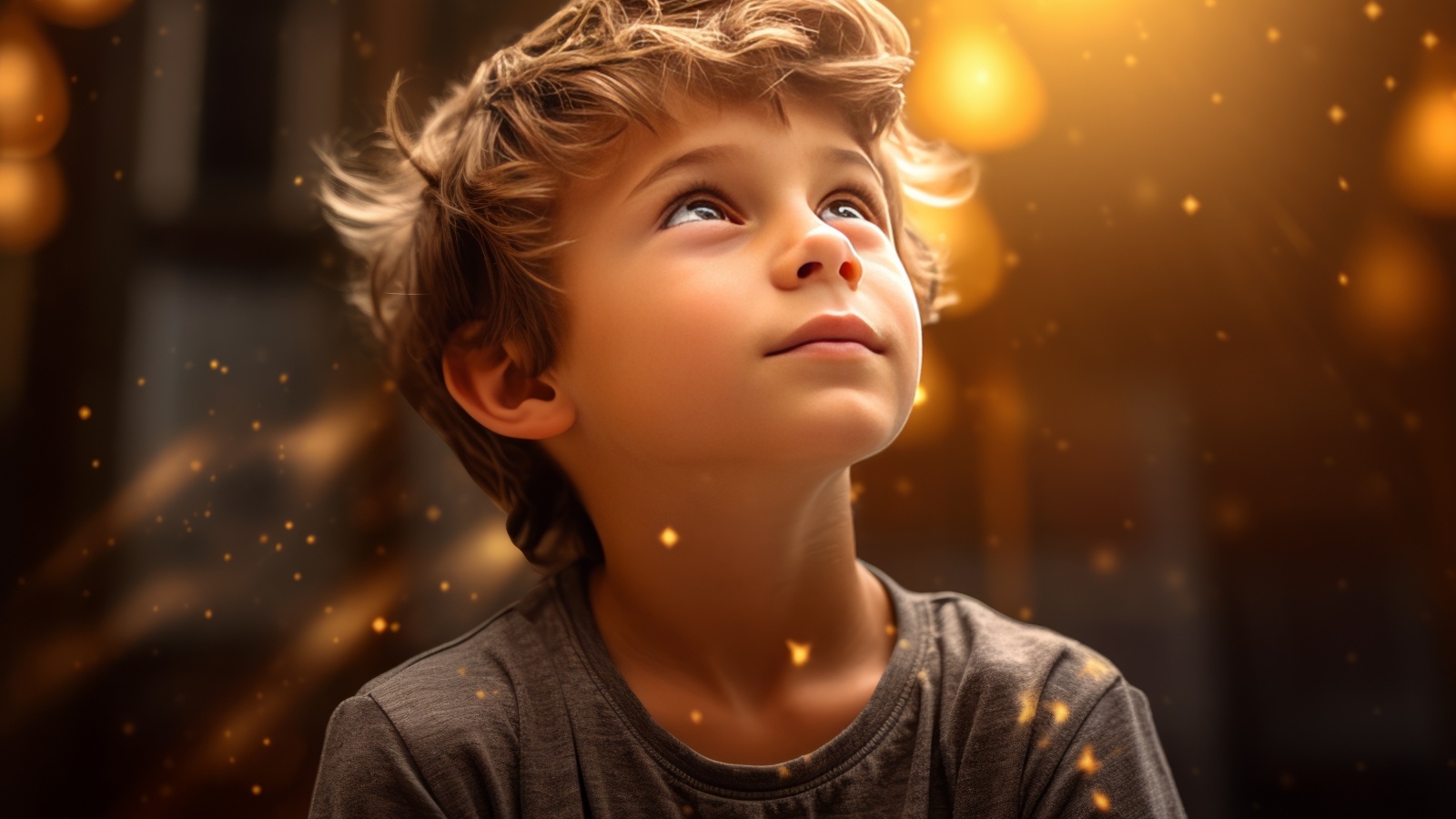 Маленький мальчик мечтатель 