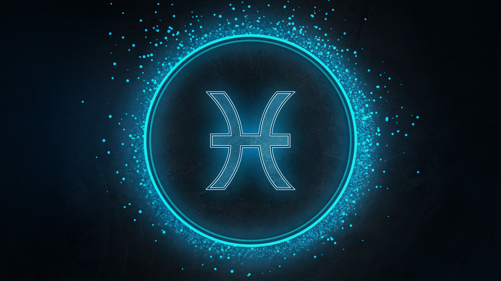 Синий яркий знак рыбы