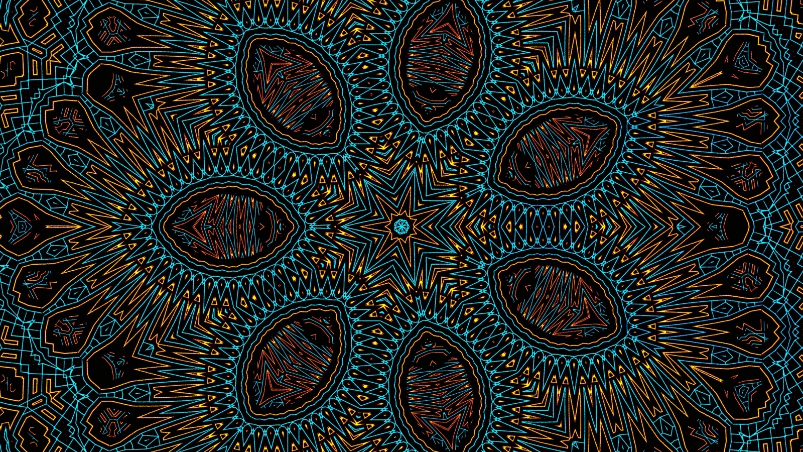 Фрактальная звезда с интересным узором