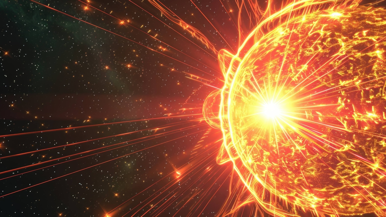 Магнитная вспышка на солнце