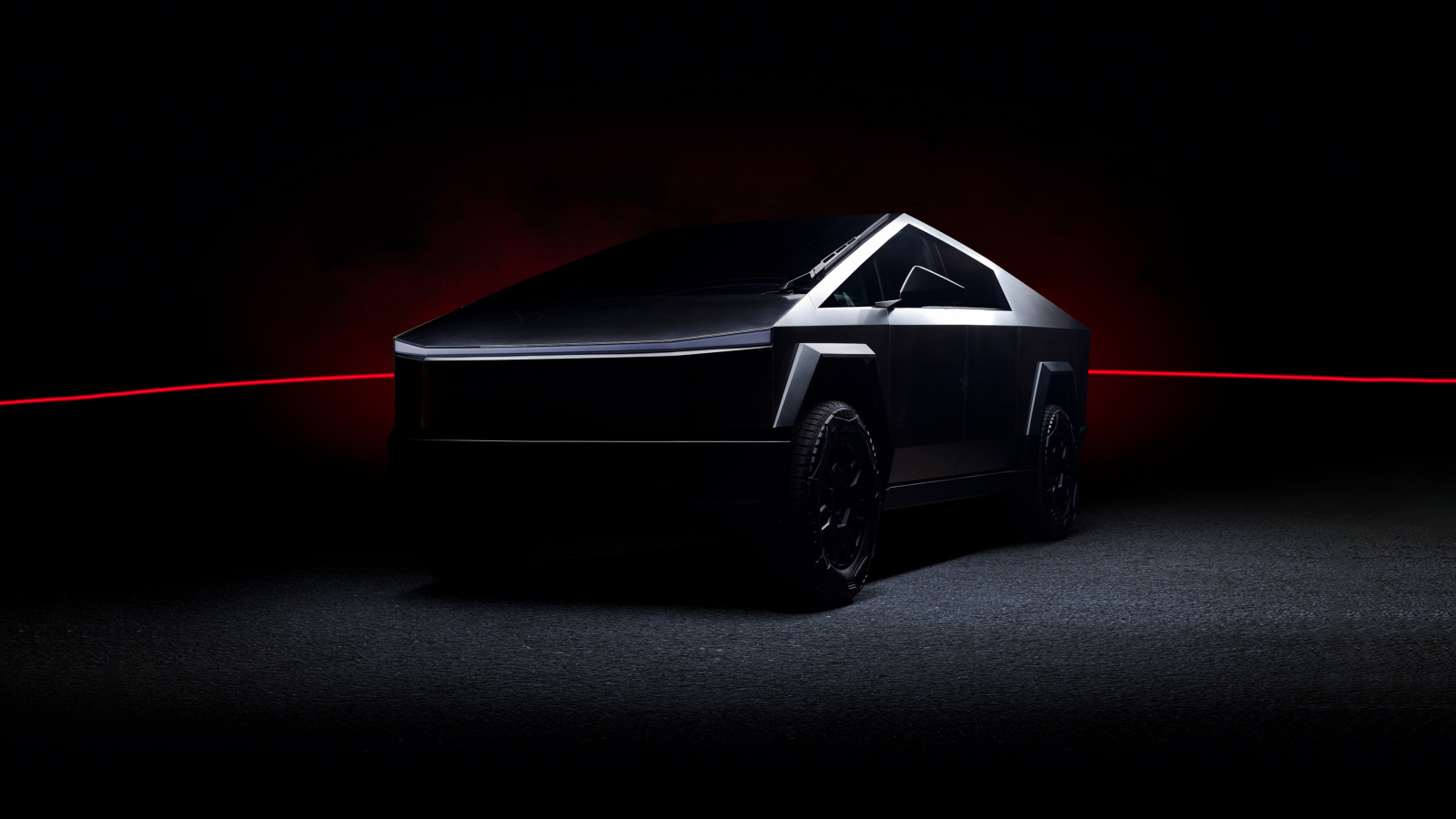 Футуристический автомобиль Tesla Cybertruck Dark