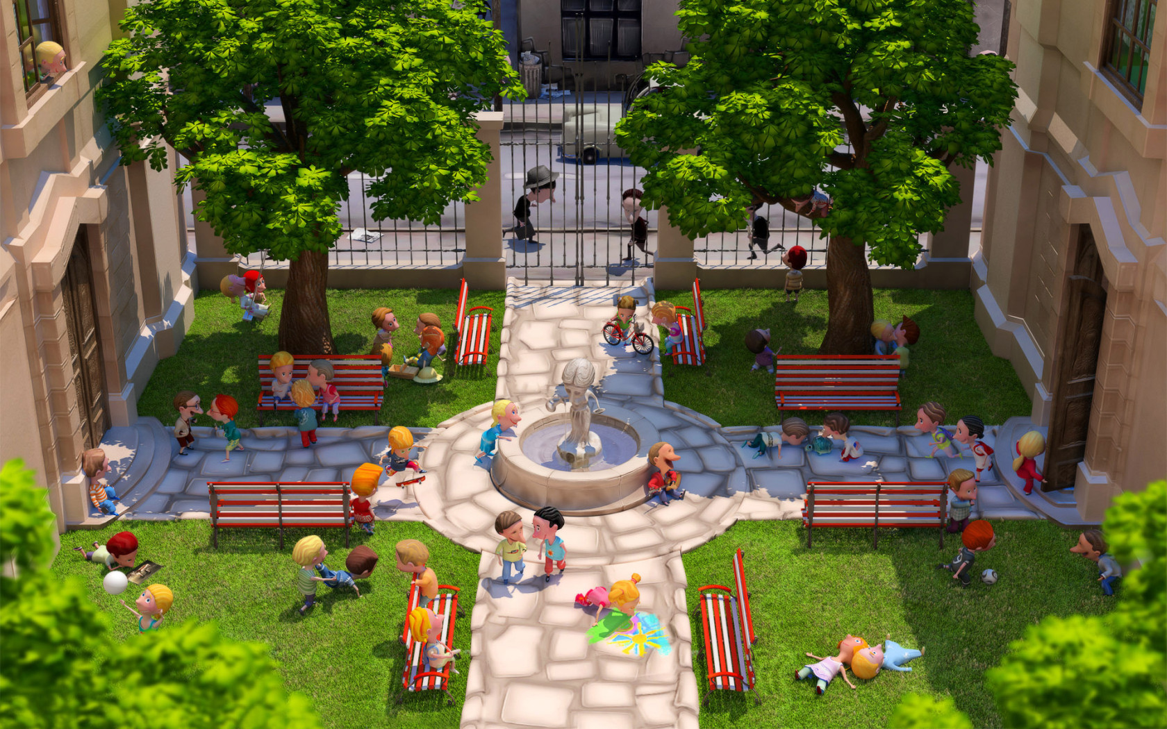 Школьный двор