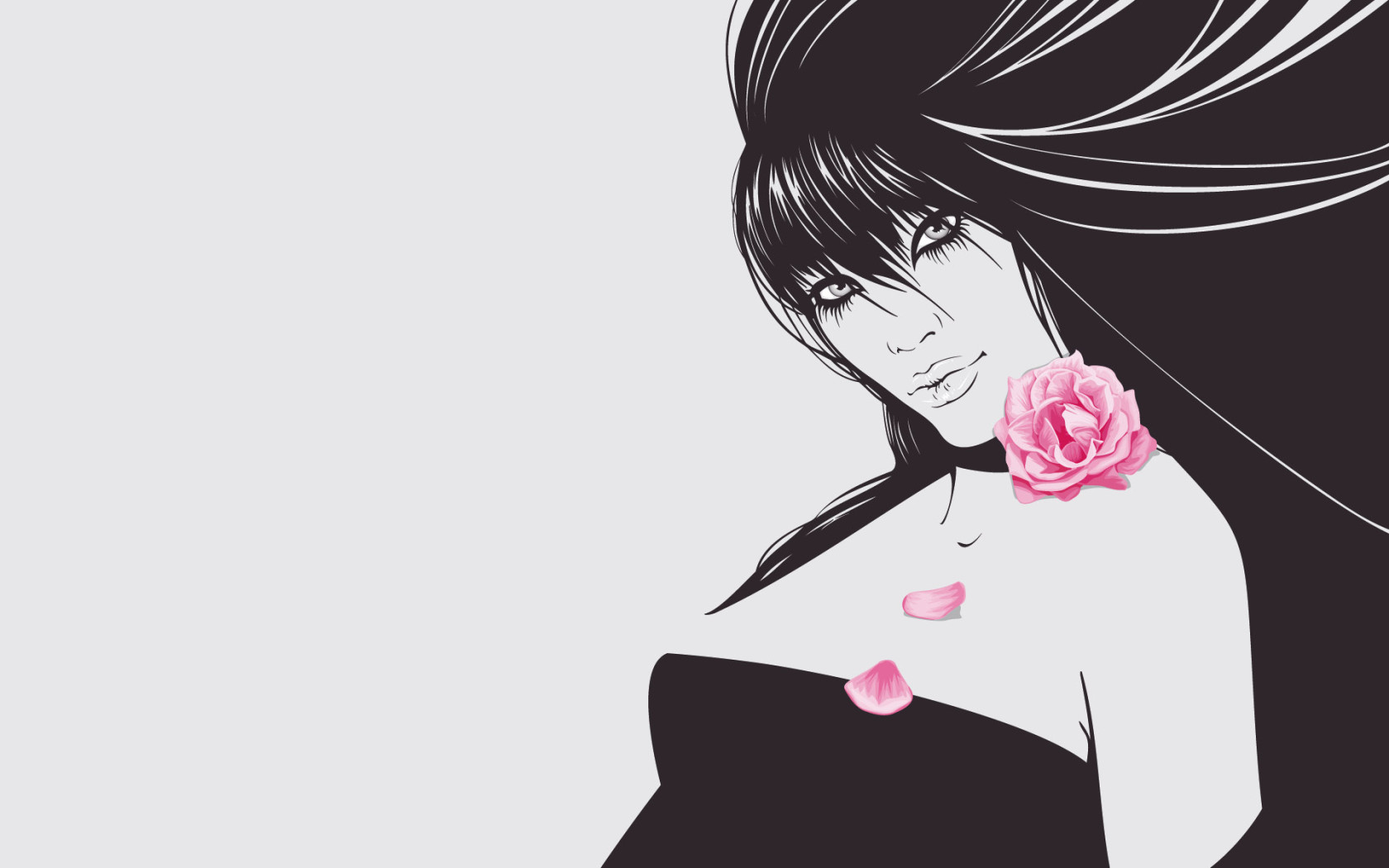 Лепестки роз