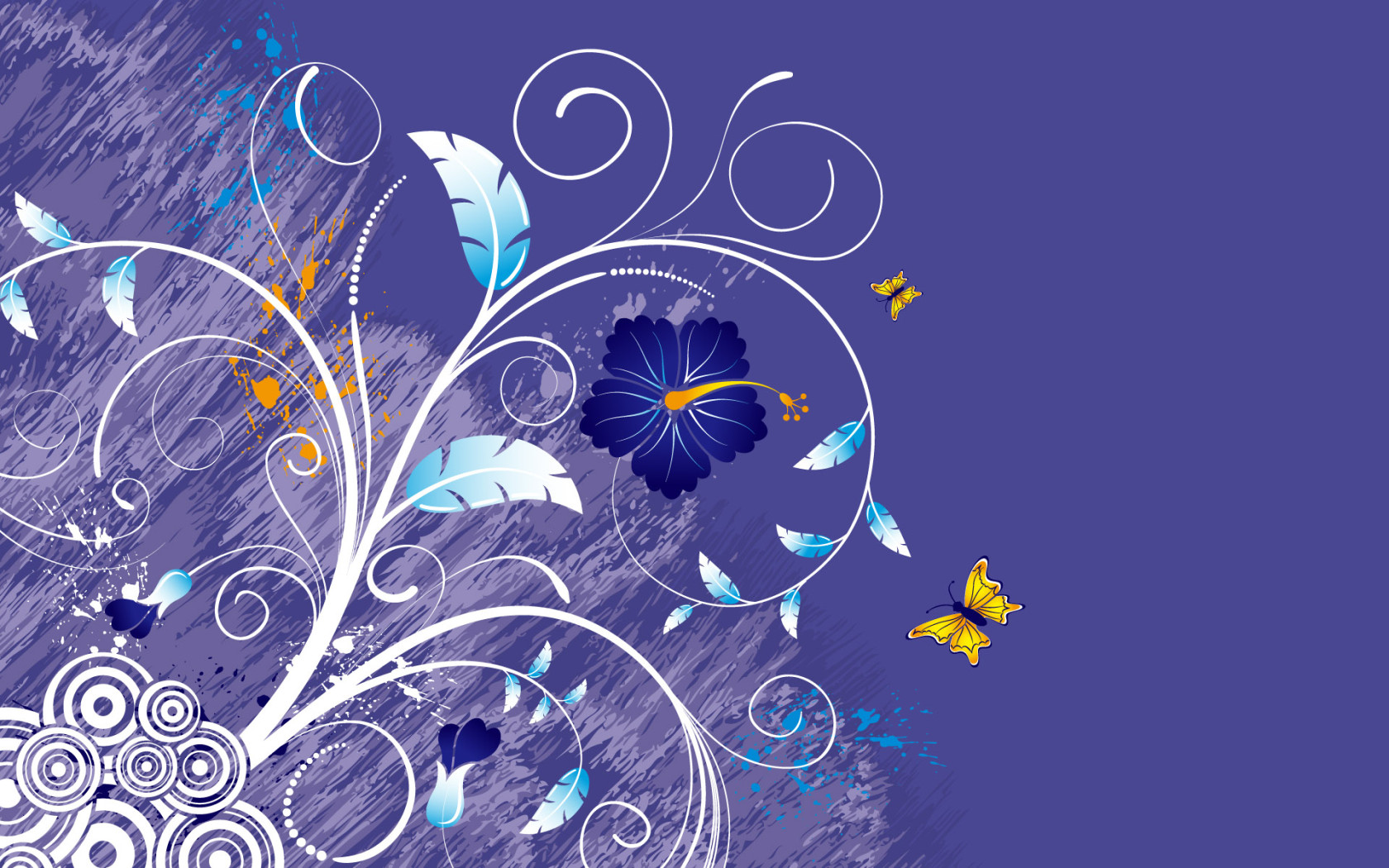 Фиолетовый цветок