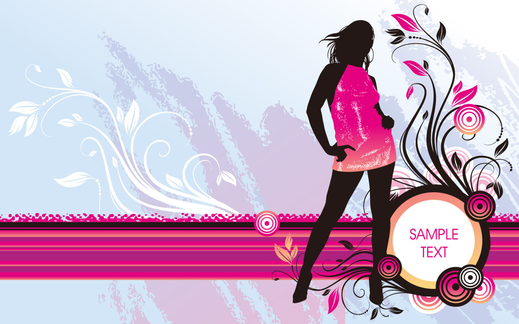 Девушка в красном платье