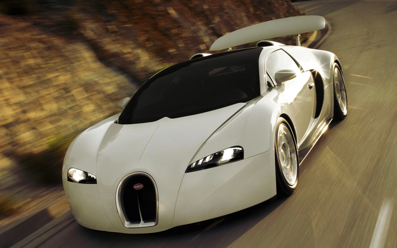 White Bugatti Veyron