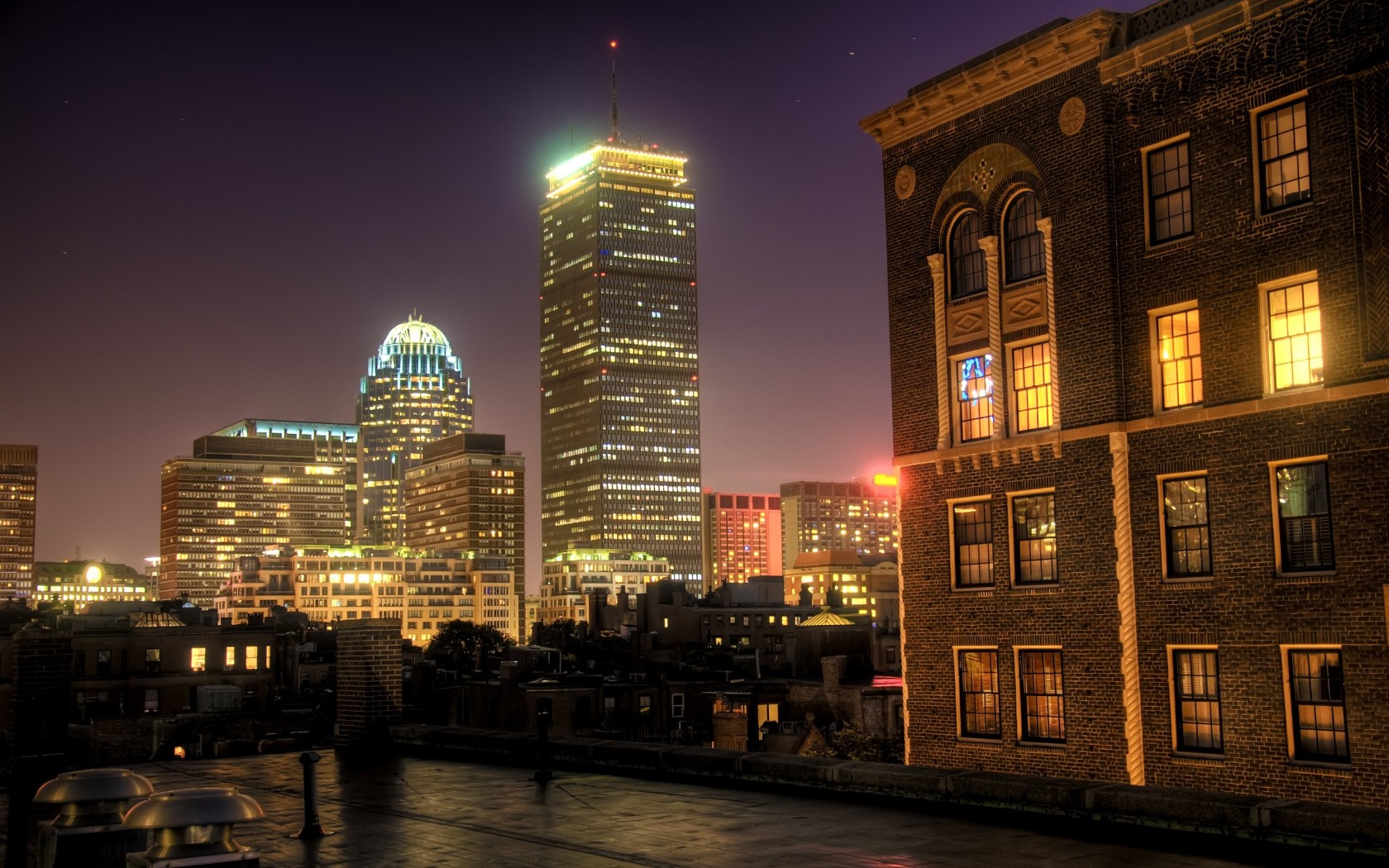 Ночной Бостон