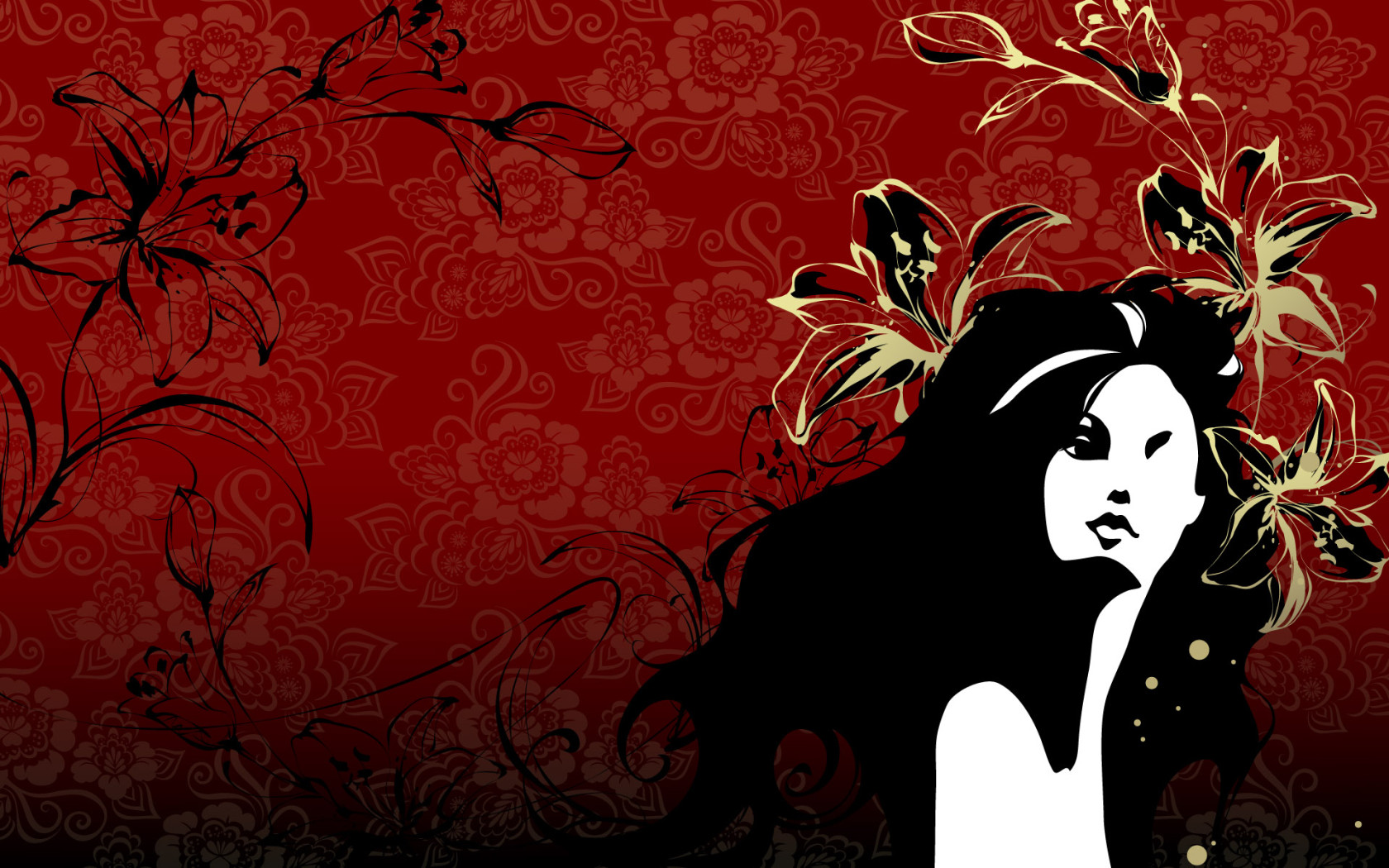 Красная орхидея