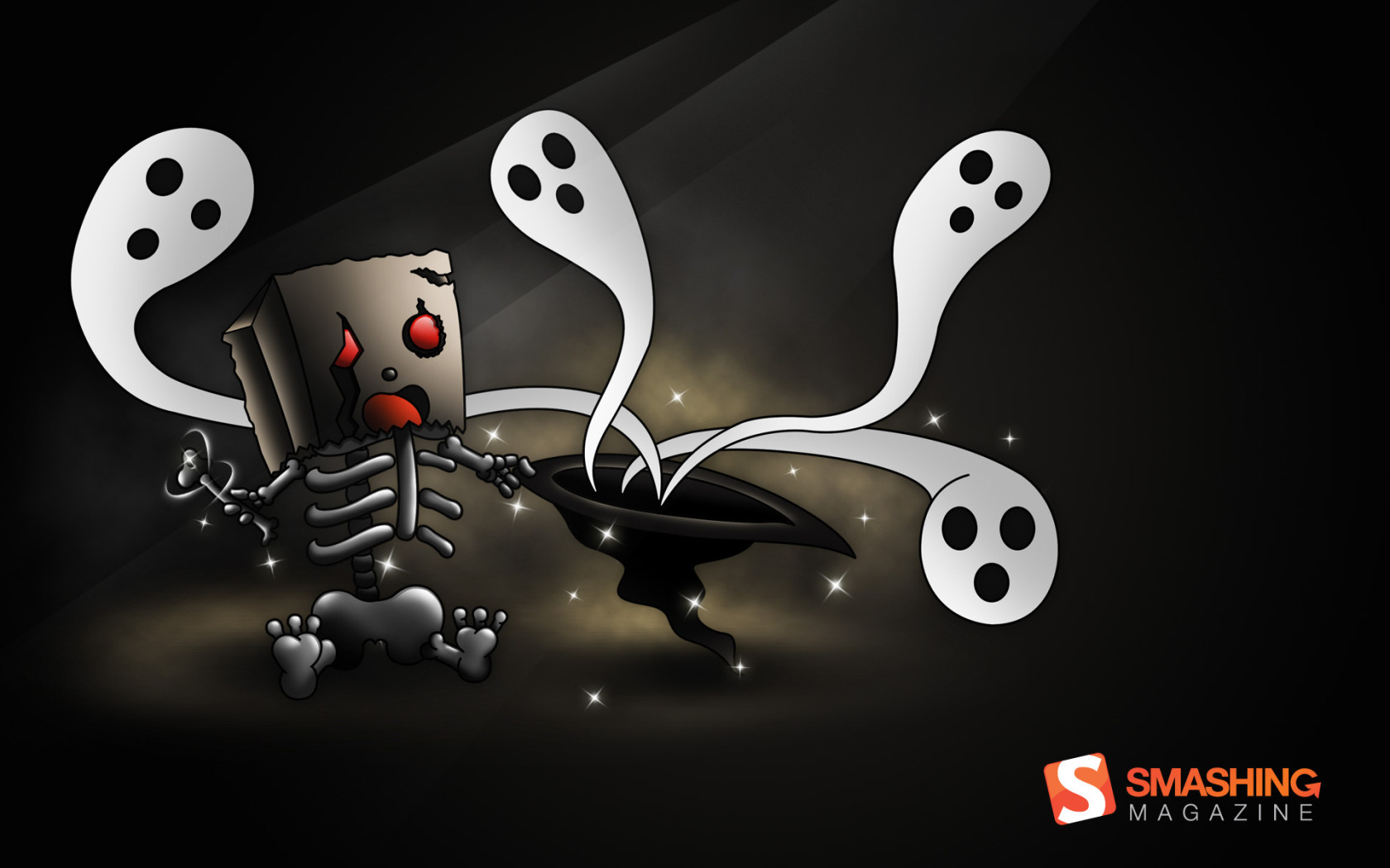 Скелет и привидения