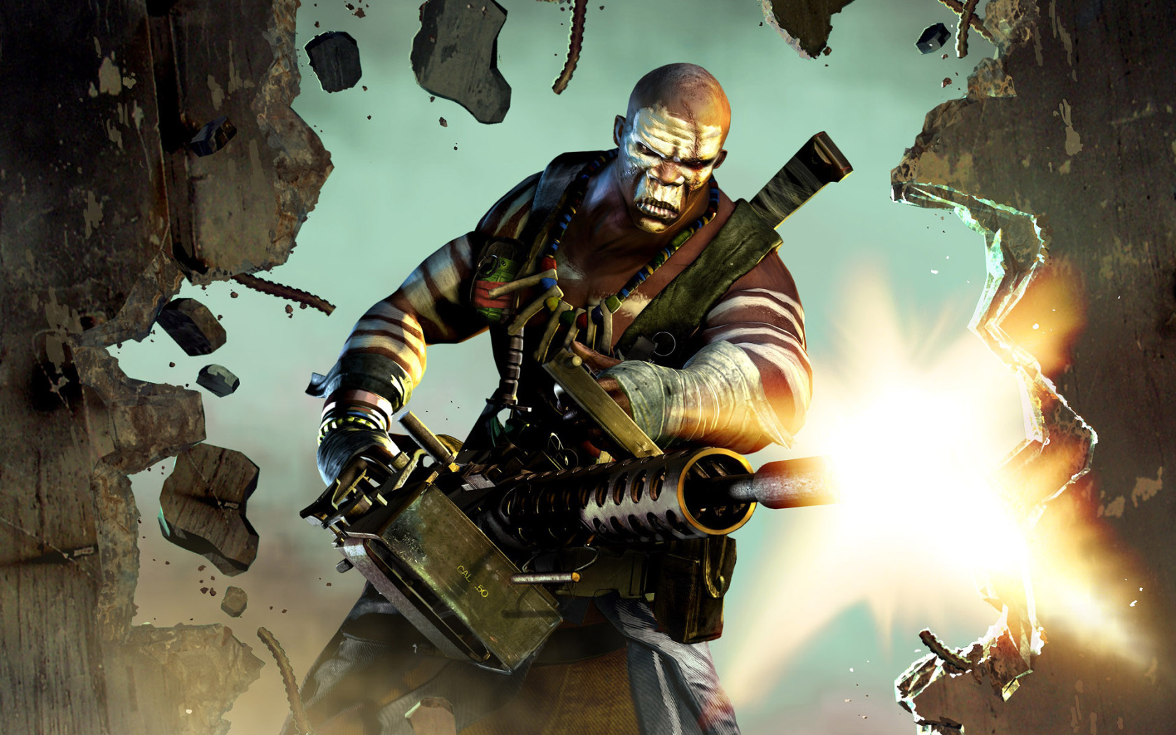 Негр с пулеметом