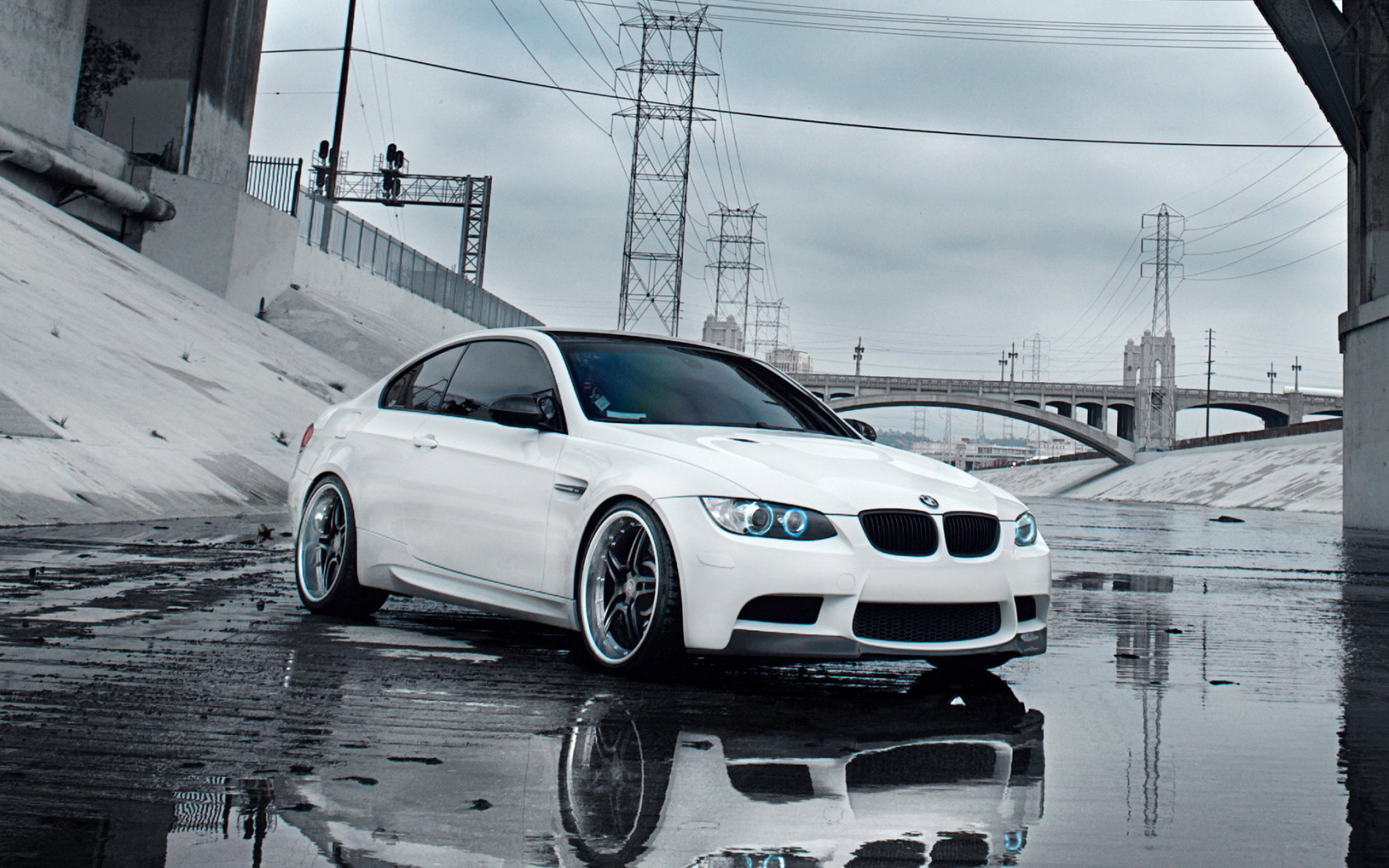 white BMW