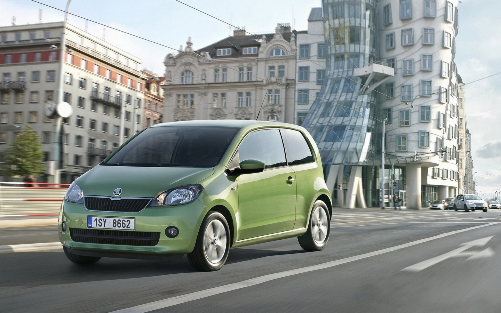 Зеленый Skoda-Citigo