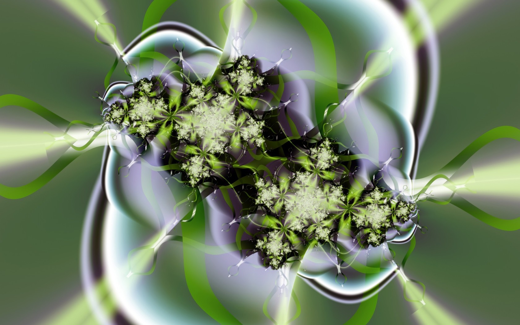 Зеленые цветы