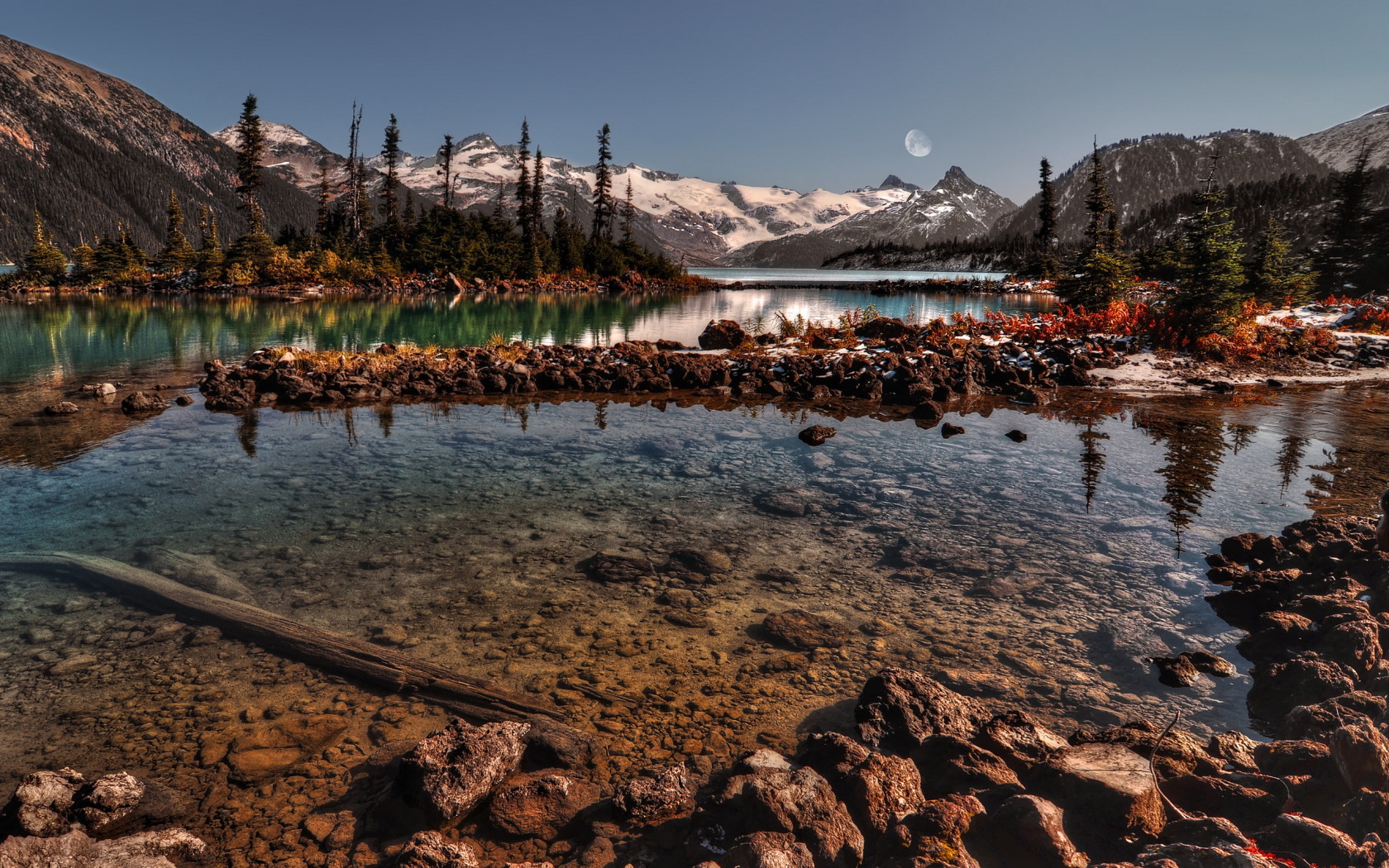 Река среди гор