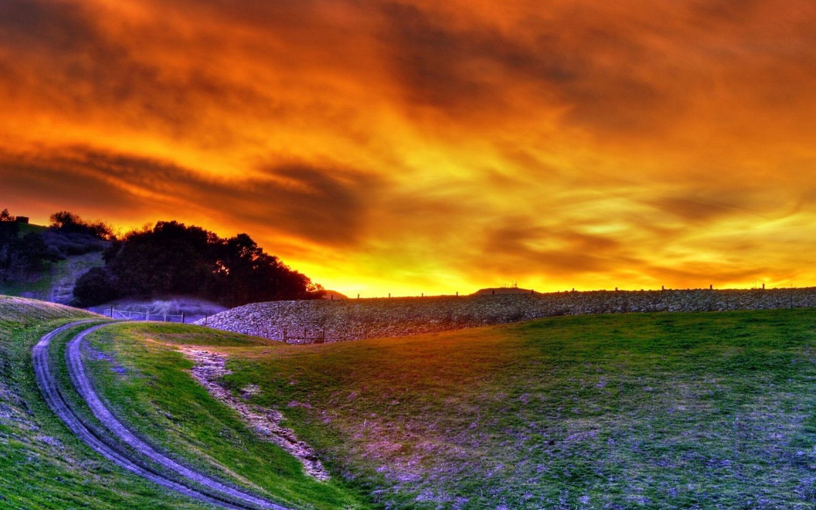 Багровое небо