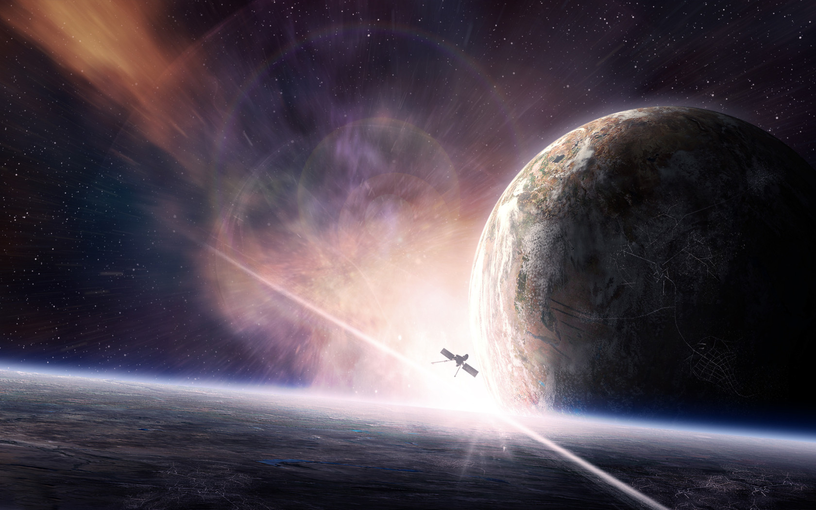 Спутник около планет