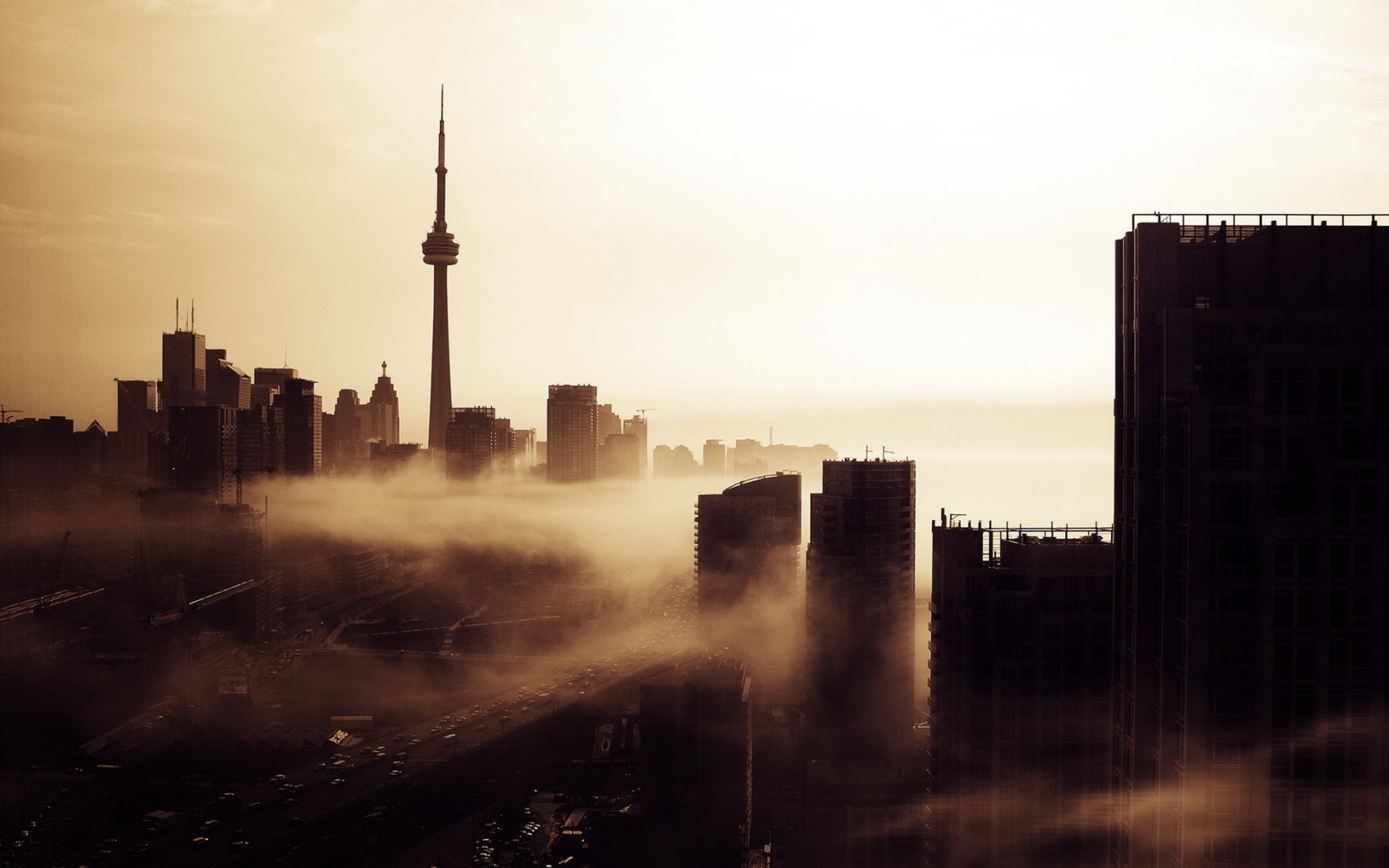 Город в тумане