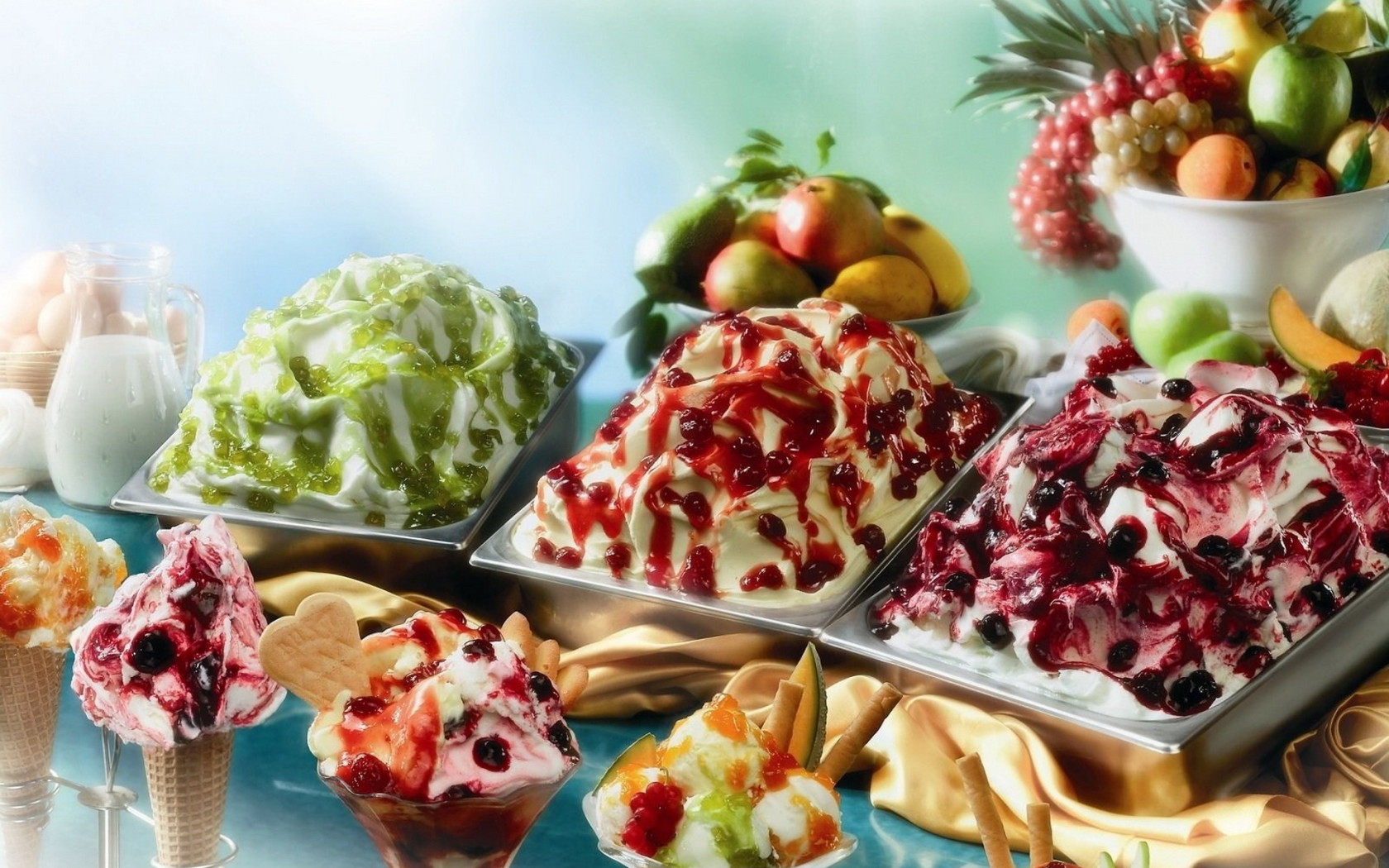 Фруктовое мороженое