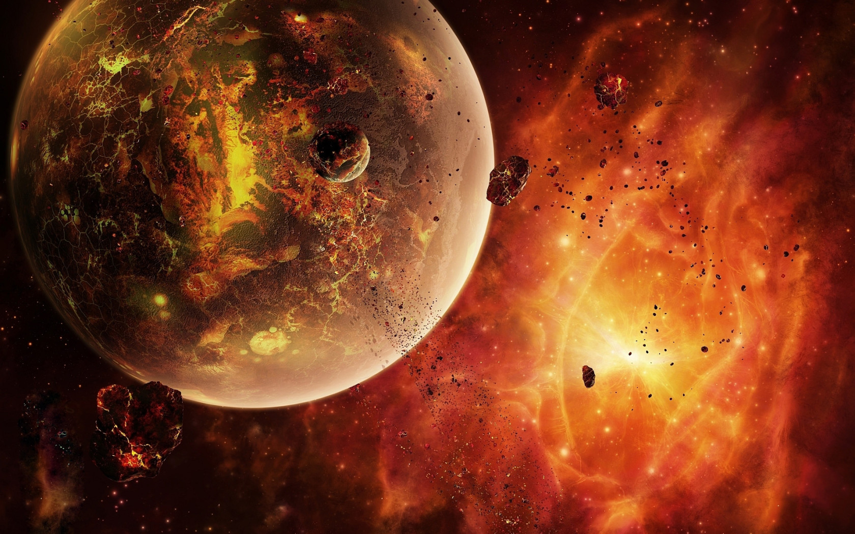 Раскаленная планета