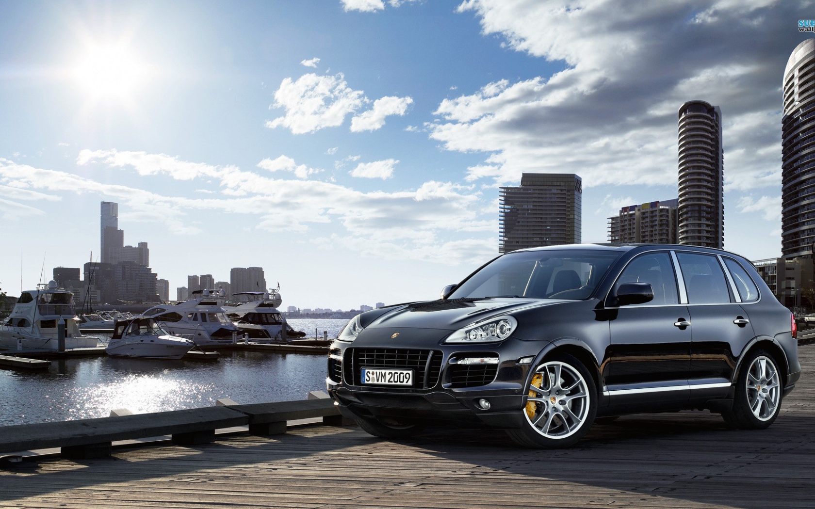 Порш на берегу моря