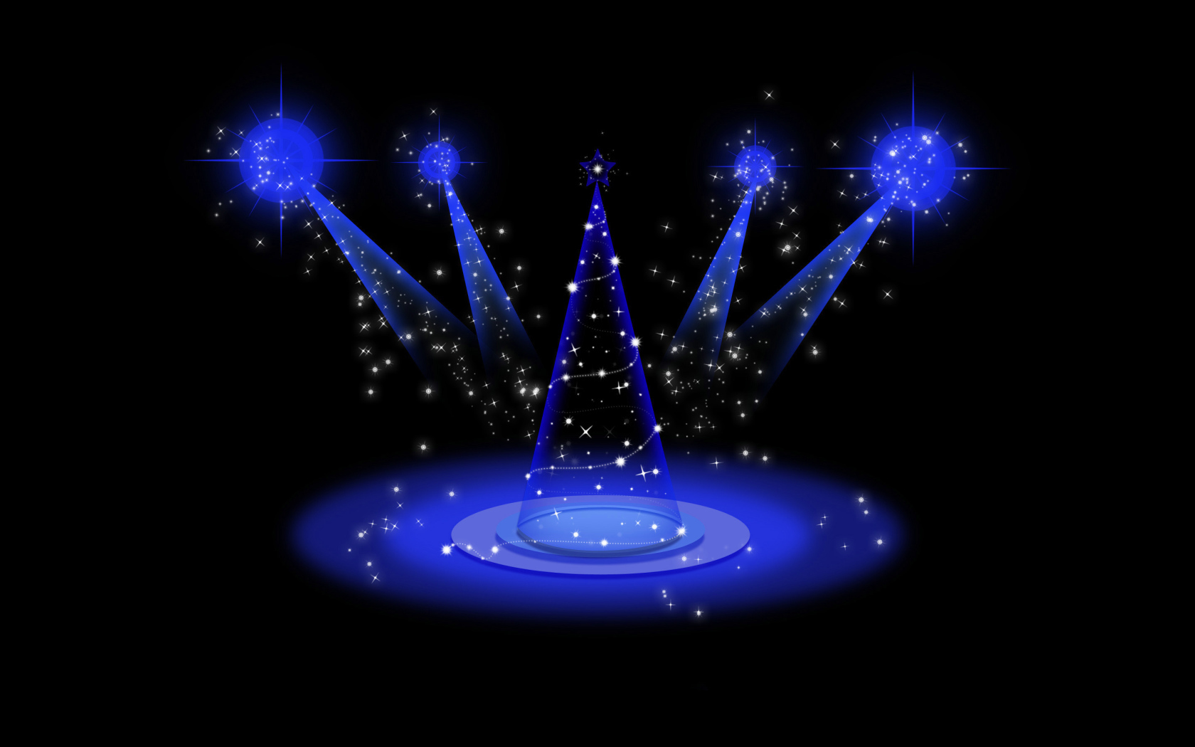 Футуристическая ёлка на рождество