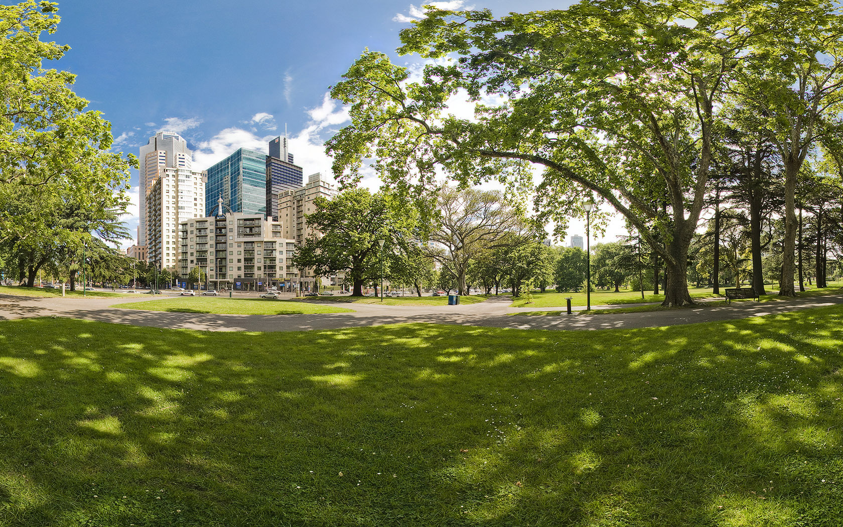 Городской парк летом