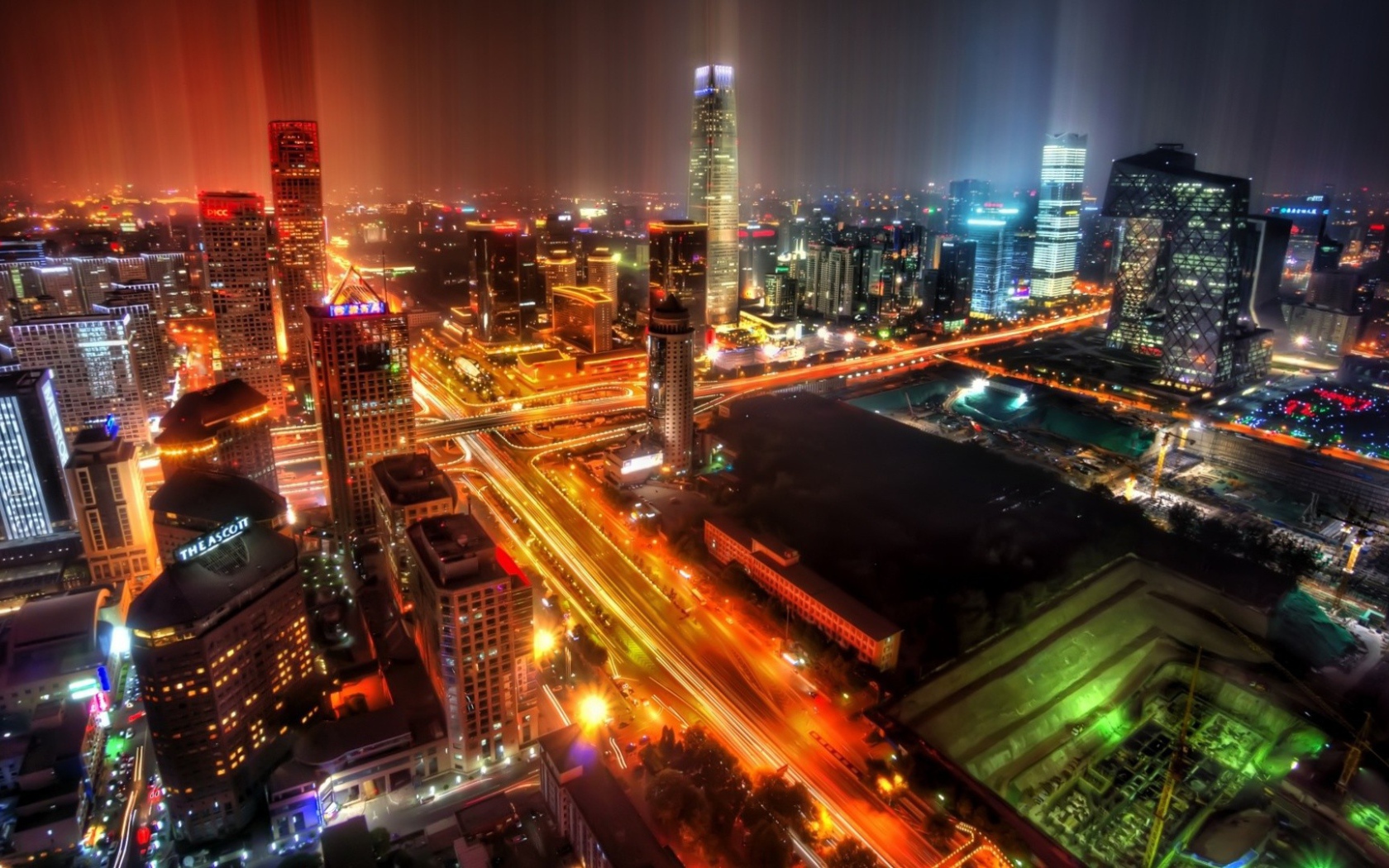 Китайский город ночью