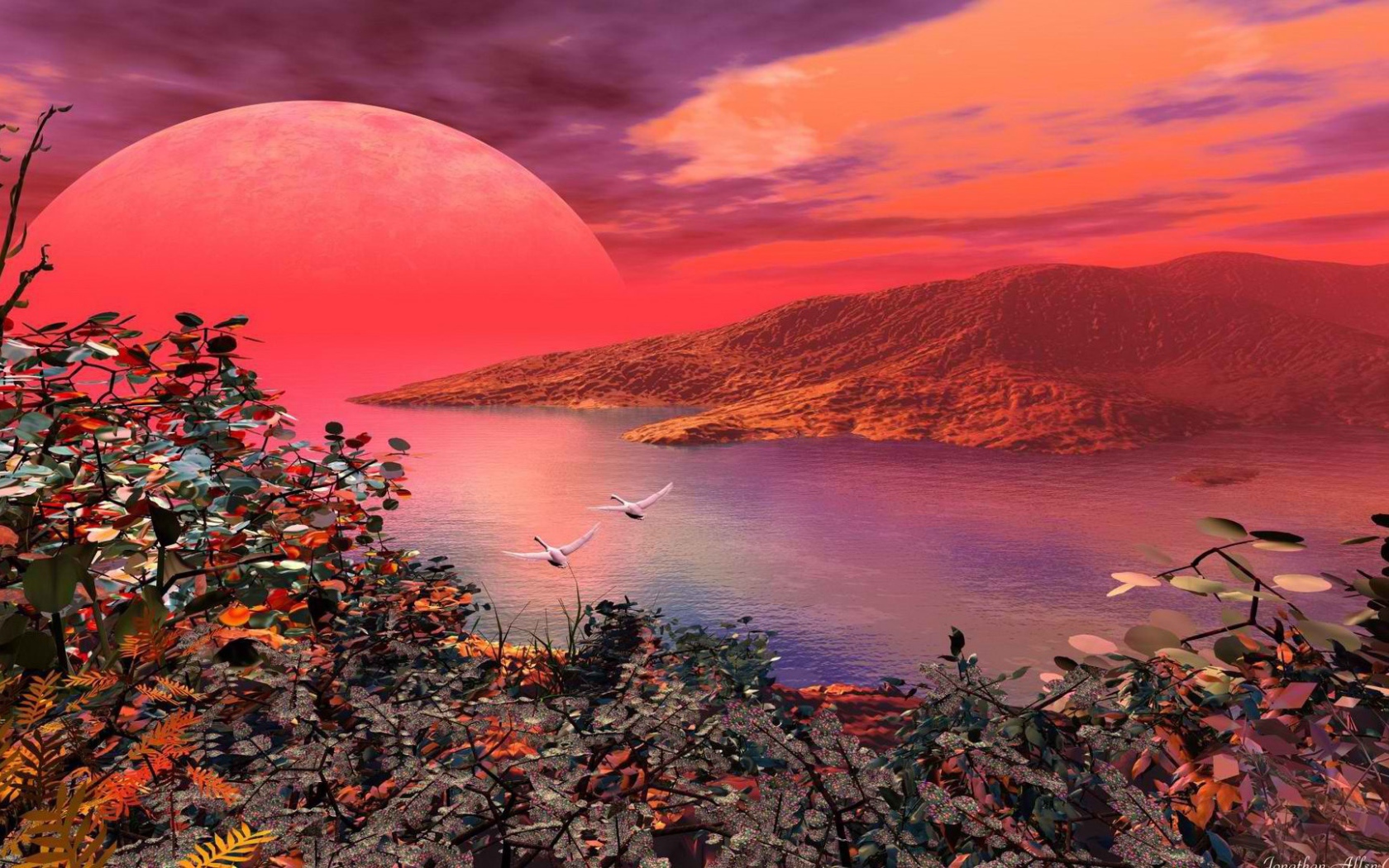 Красная планета на горизонте