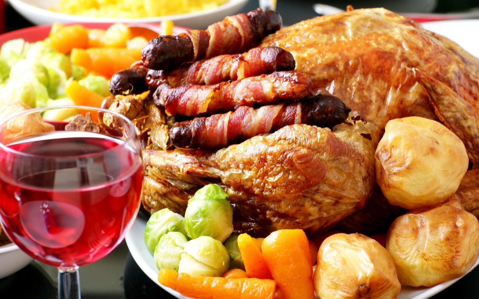 Курица с вином