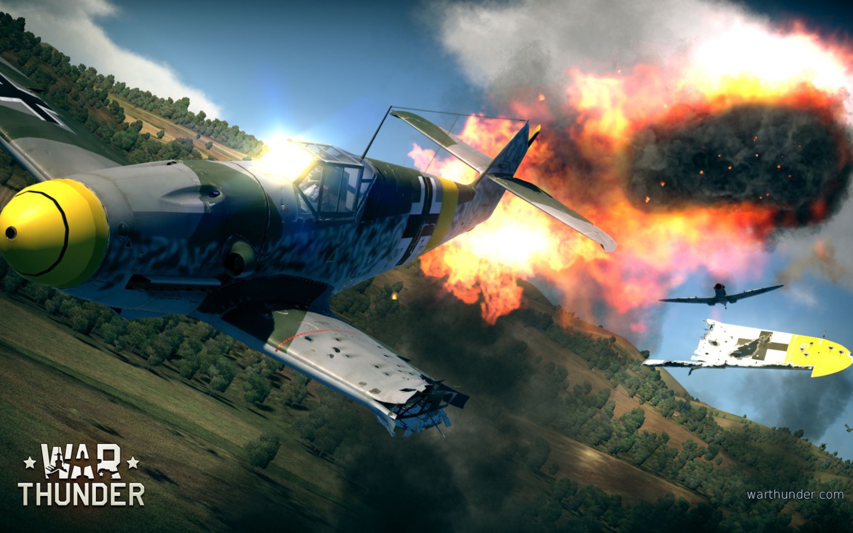 War Thunder Самолет рушится