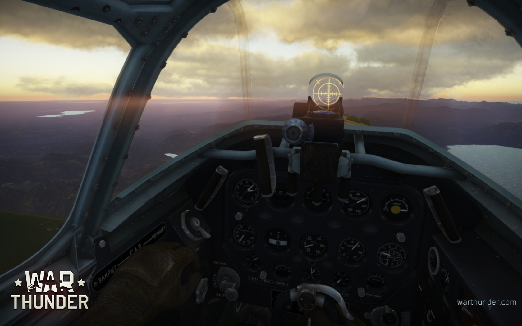 War Thunder вид из кабины пилота