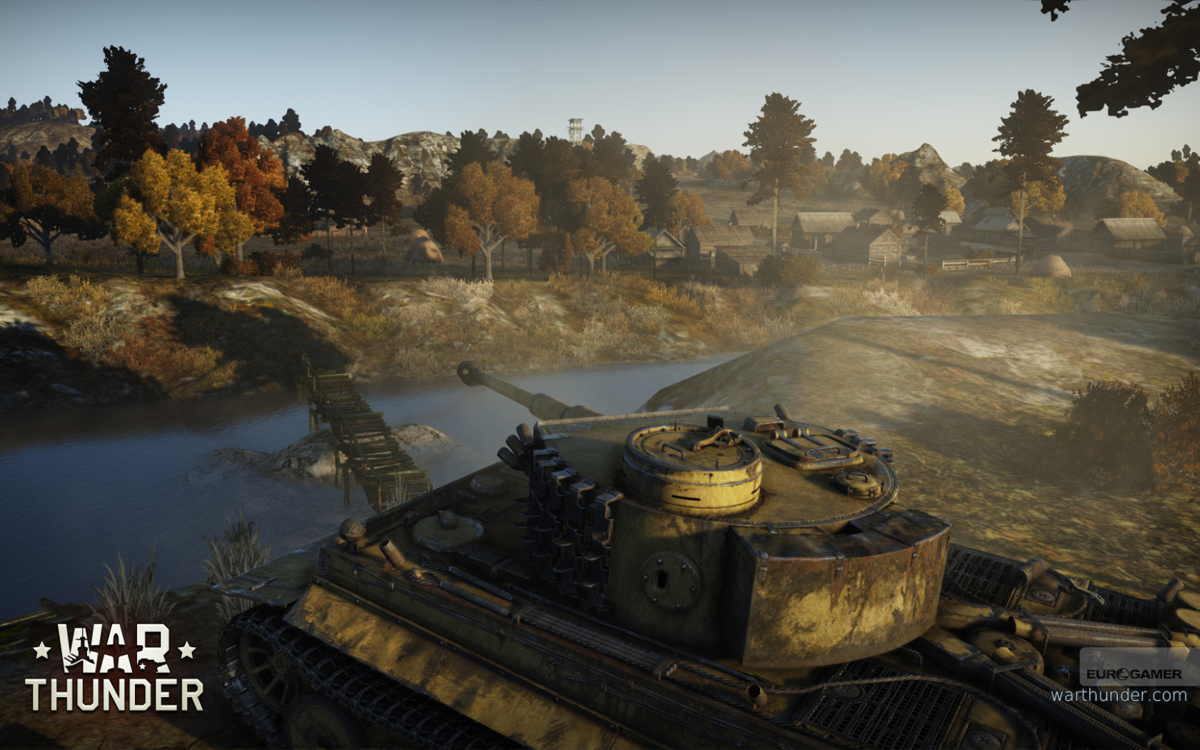War Thunder tank is holding position